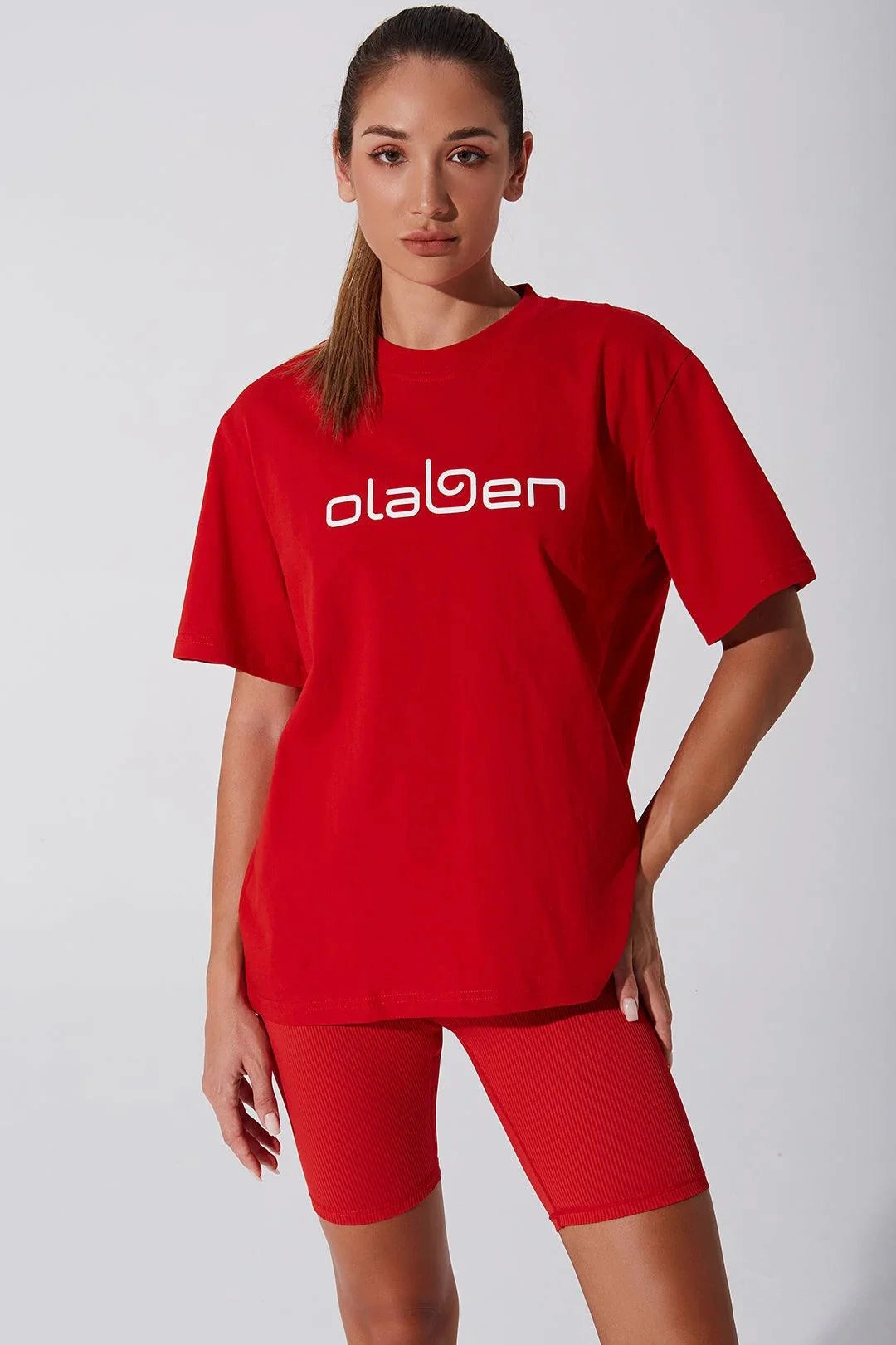 Soft and breathable Limited Unisex Olaben Tee - Red