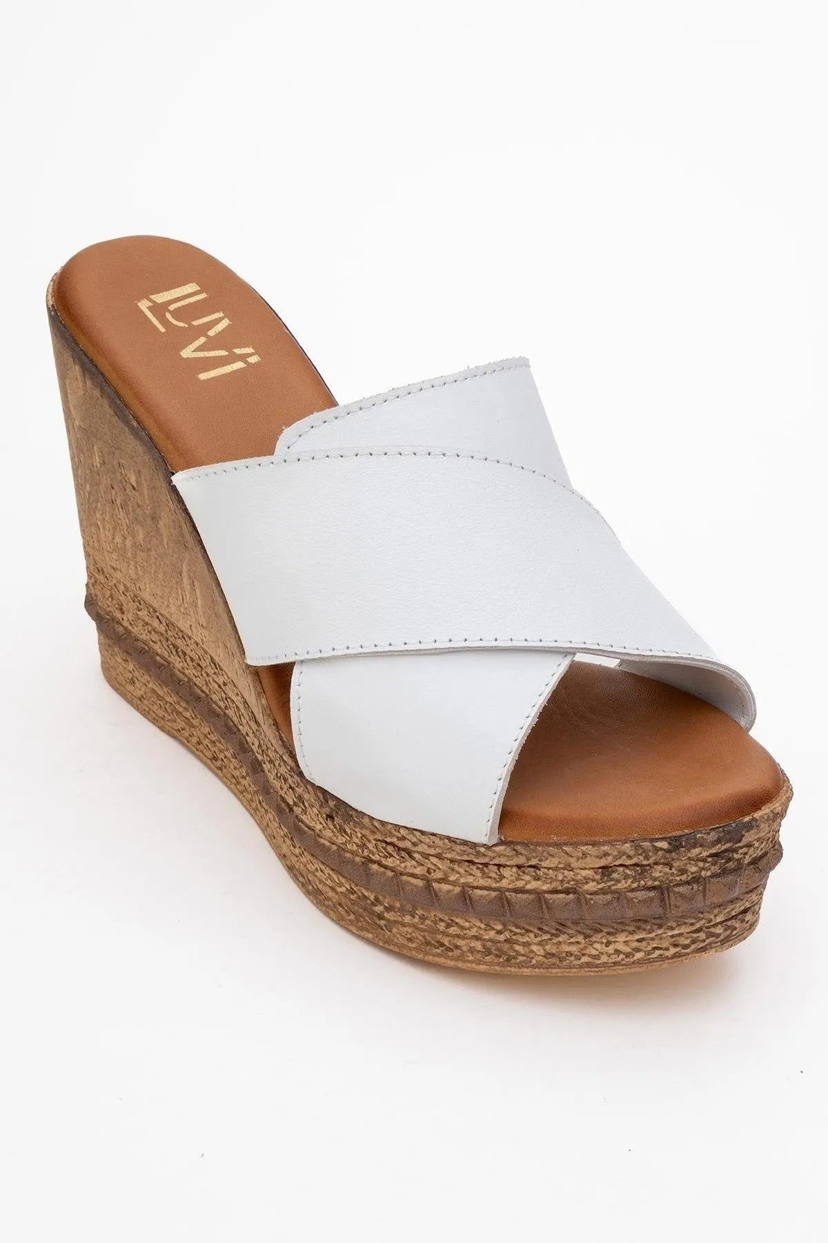 Lois Wedge Leather Sandal Style Addon
