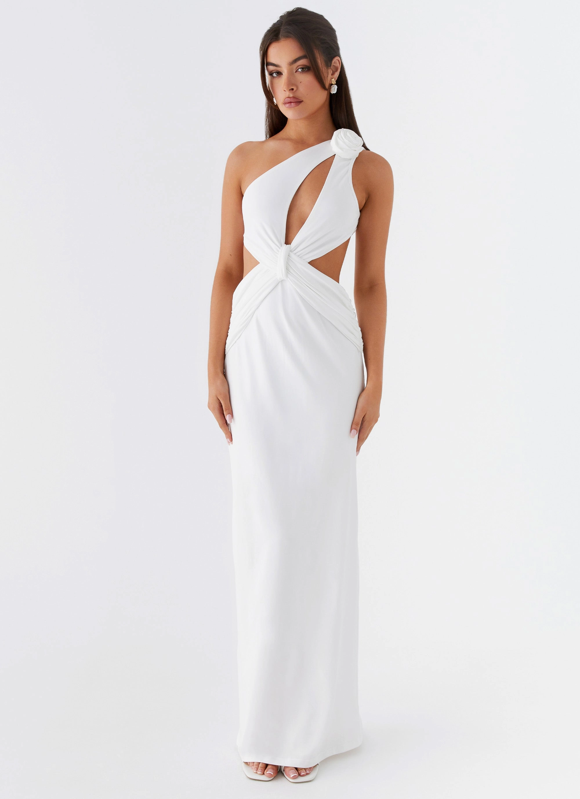 Lovesome Rosa Maxi Dress - White boho vibe