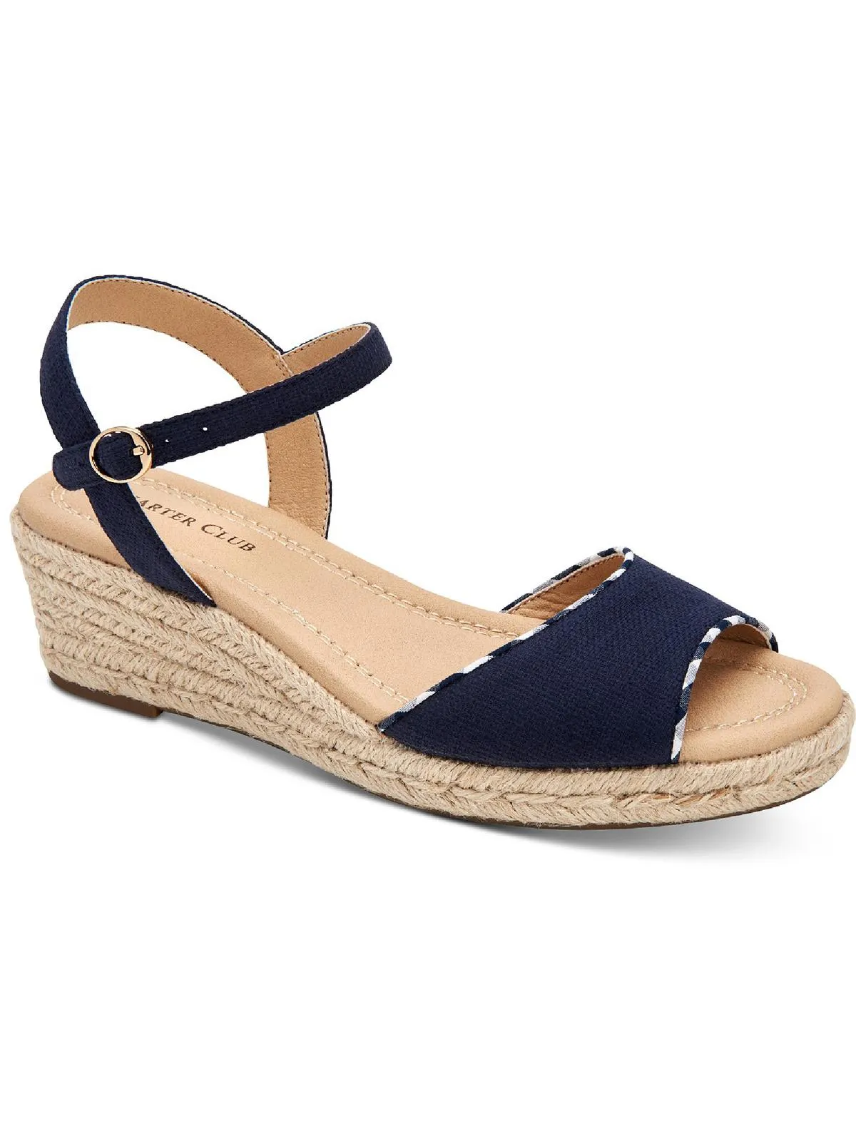 Quick Dry Lining Luchia Womens Canvas Buckle Wedge Sandals