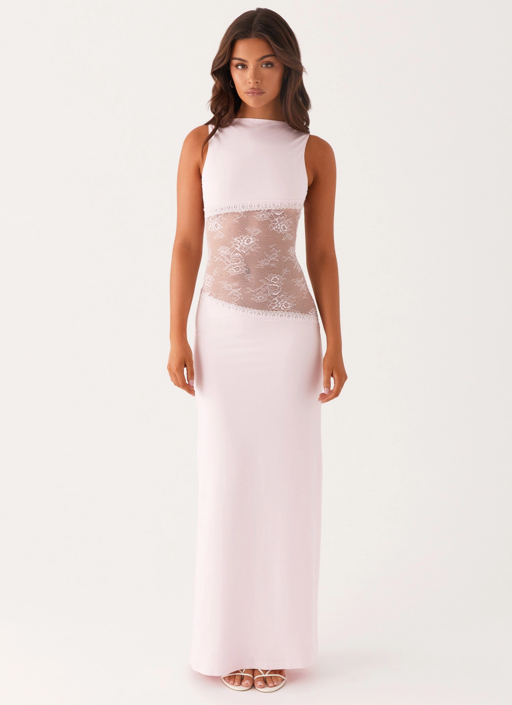 Lucinda Maxi Dress - Pink Smart Look Silky Movement