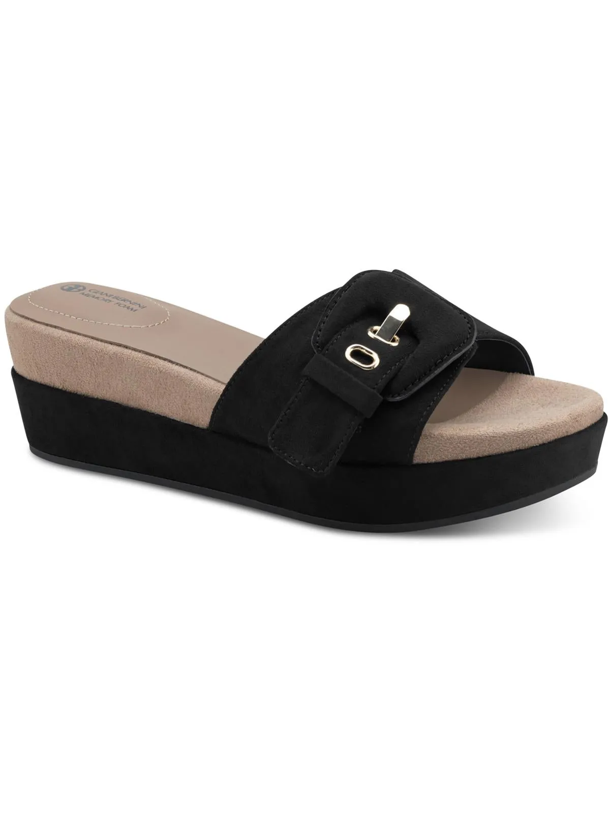 Ashllyn Womens Faux Suede Cork Wedge Sandals Sunshine Fit Summer Adventure