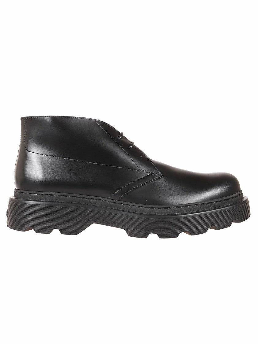 Point Tip Smart Shoes Leather Shoes With Sole And Lace-Up Closure
