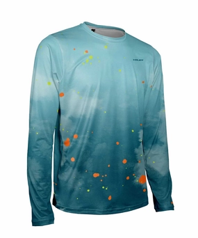 Tagless Neckline Design Breathable activewear M. ENDURANCE AIR LS TEE - DEBRUHL