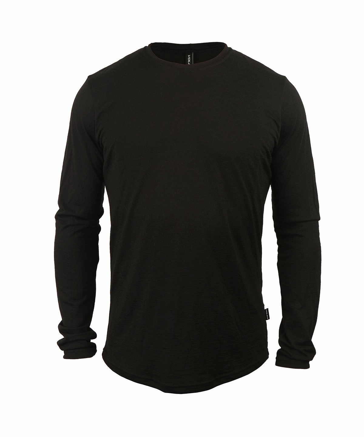 Clean Structure M. LIGHTWEIGHT MERINO LS TEE - BLACK