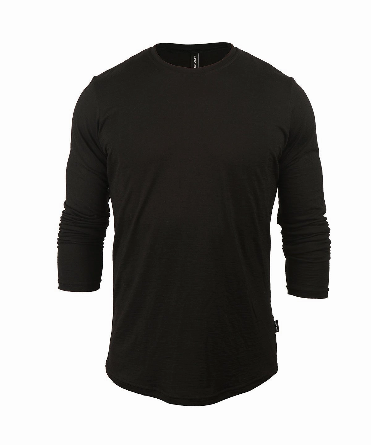 Variable Density Knitting Sport Flex M. LIGHTWEIGHT MERINO LS TEE - BLACK