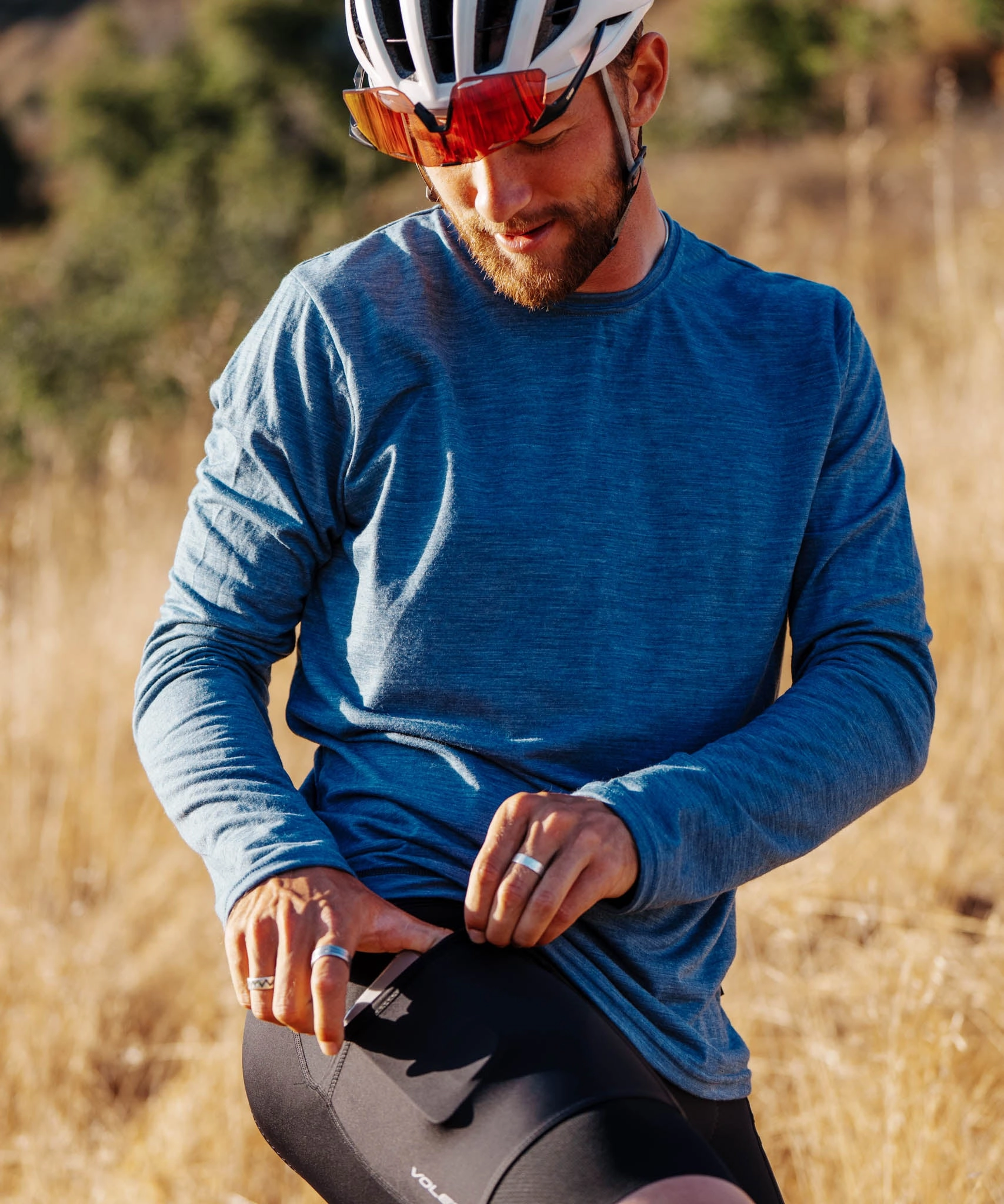 Layered Paneling Comfort Optimized Lining M. LIGHTWEIGHT MERINO LS TEE - COCONUT