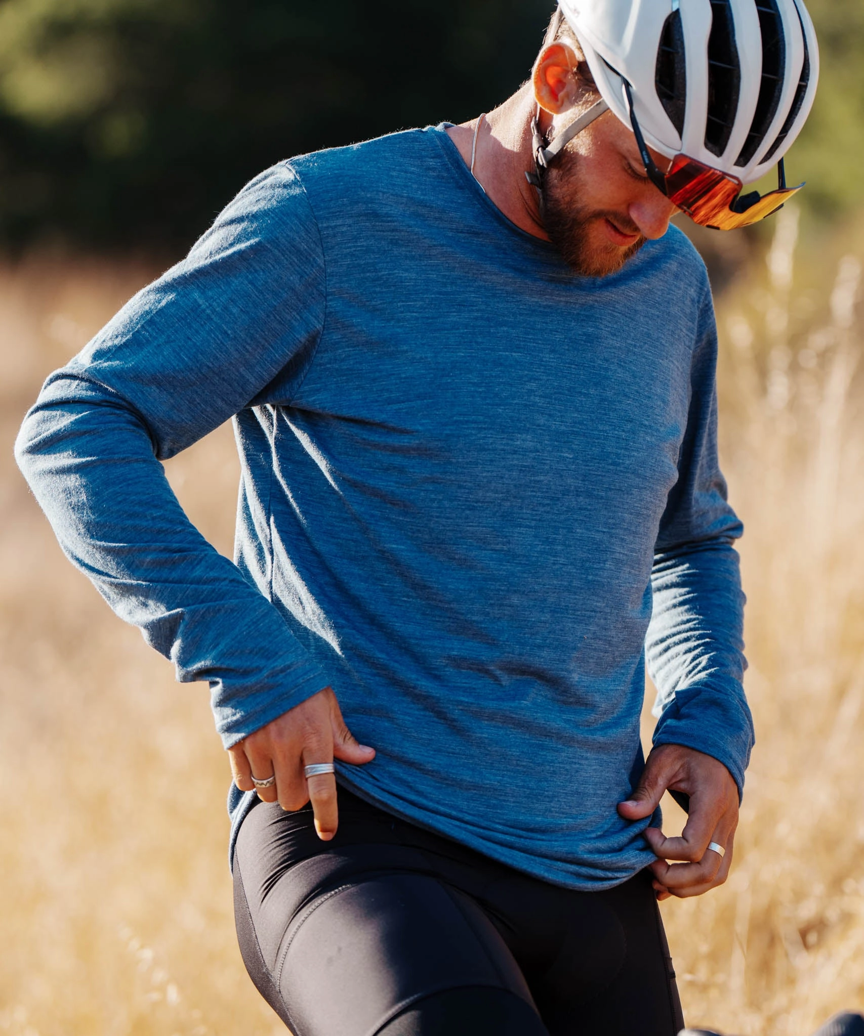 Motion Base Urban Edge M. LIGHTWEIGHT MERINO LS TEE - COCONUT