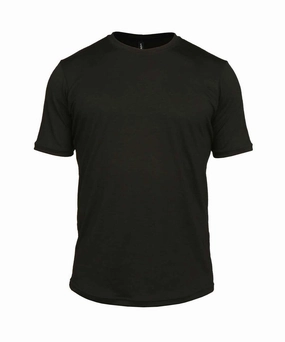 M. LIGHTWEIGHT MERINO TEE - BLACK Quick Release Ventilation Versatile Outfit