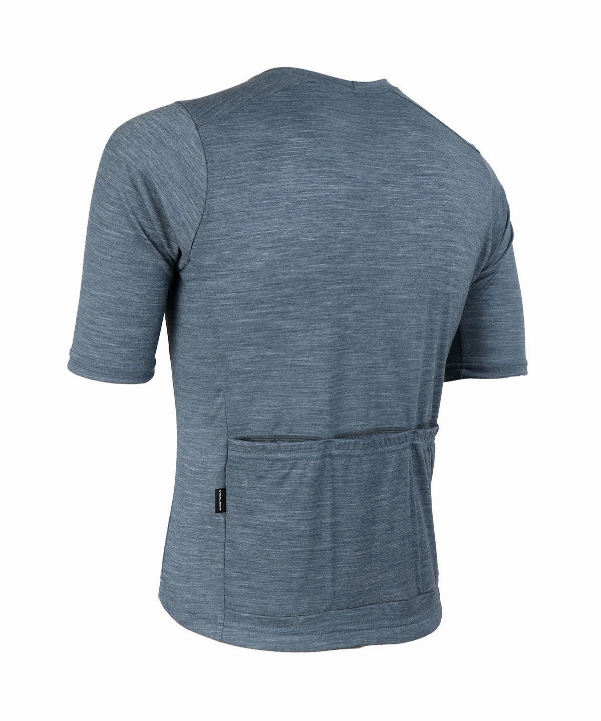 Sport Apparel Reflective Safety Detailing M. LIGHTWEIGHT MERINO ZIPPERLESS JERSEY - SLATE HEATHER