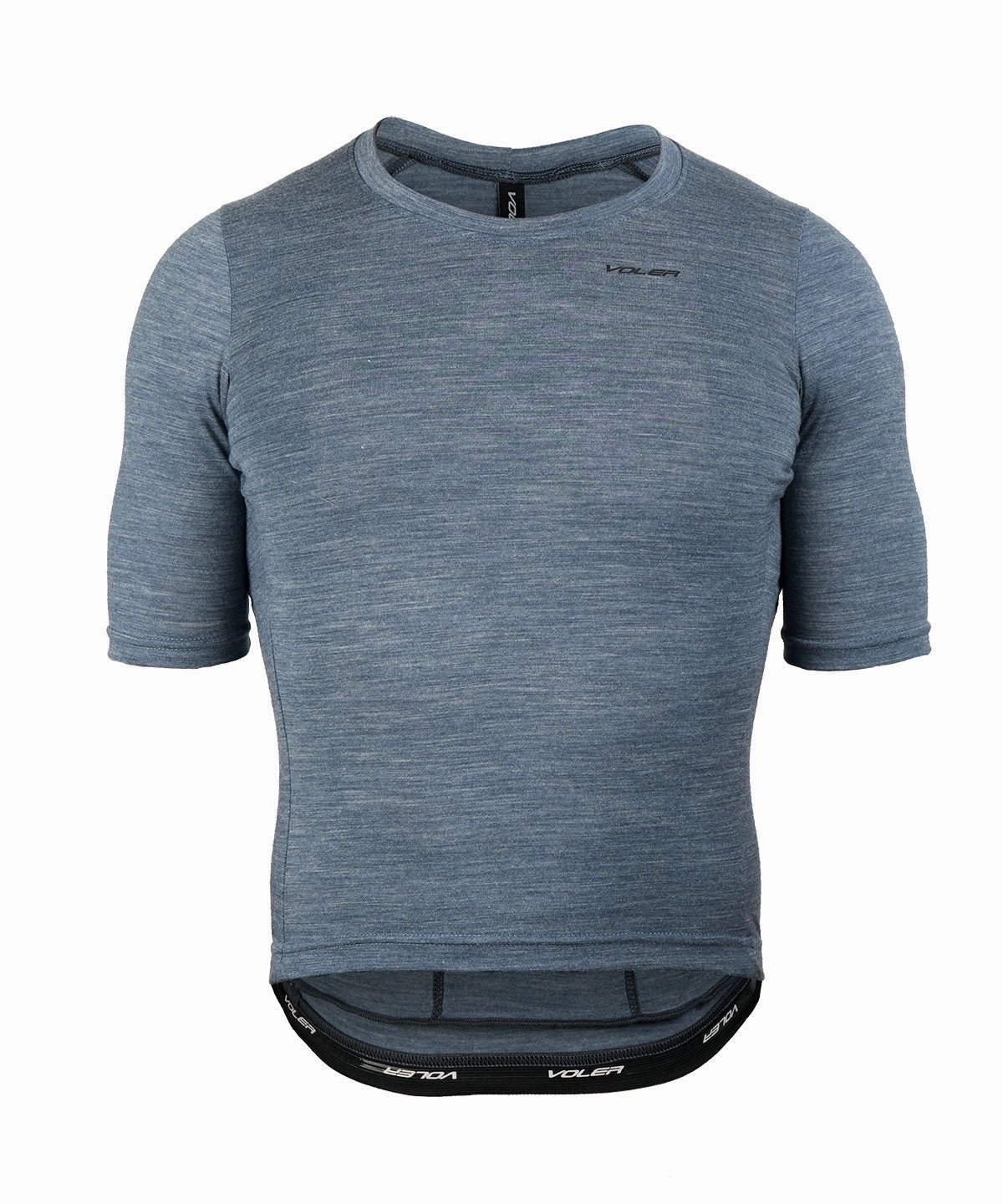 M. LIGHTWEIGHT MERINO ZIPPERLESS JERSEY - SLATE HEATHER Cozy Performance Moisture Wicking Design