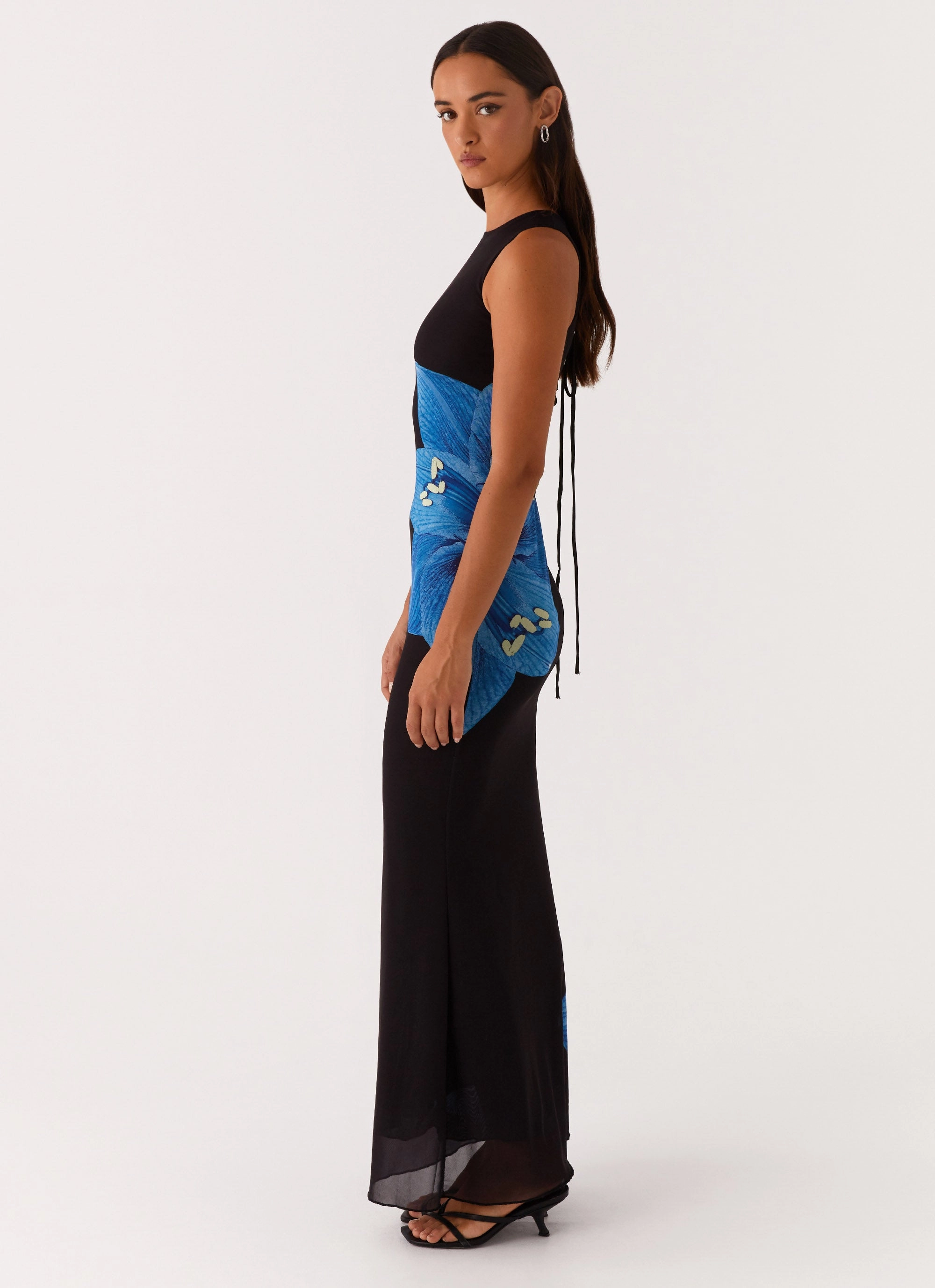 Manhattan Nights Maxi Dress - Black Modern Soft