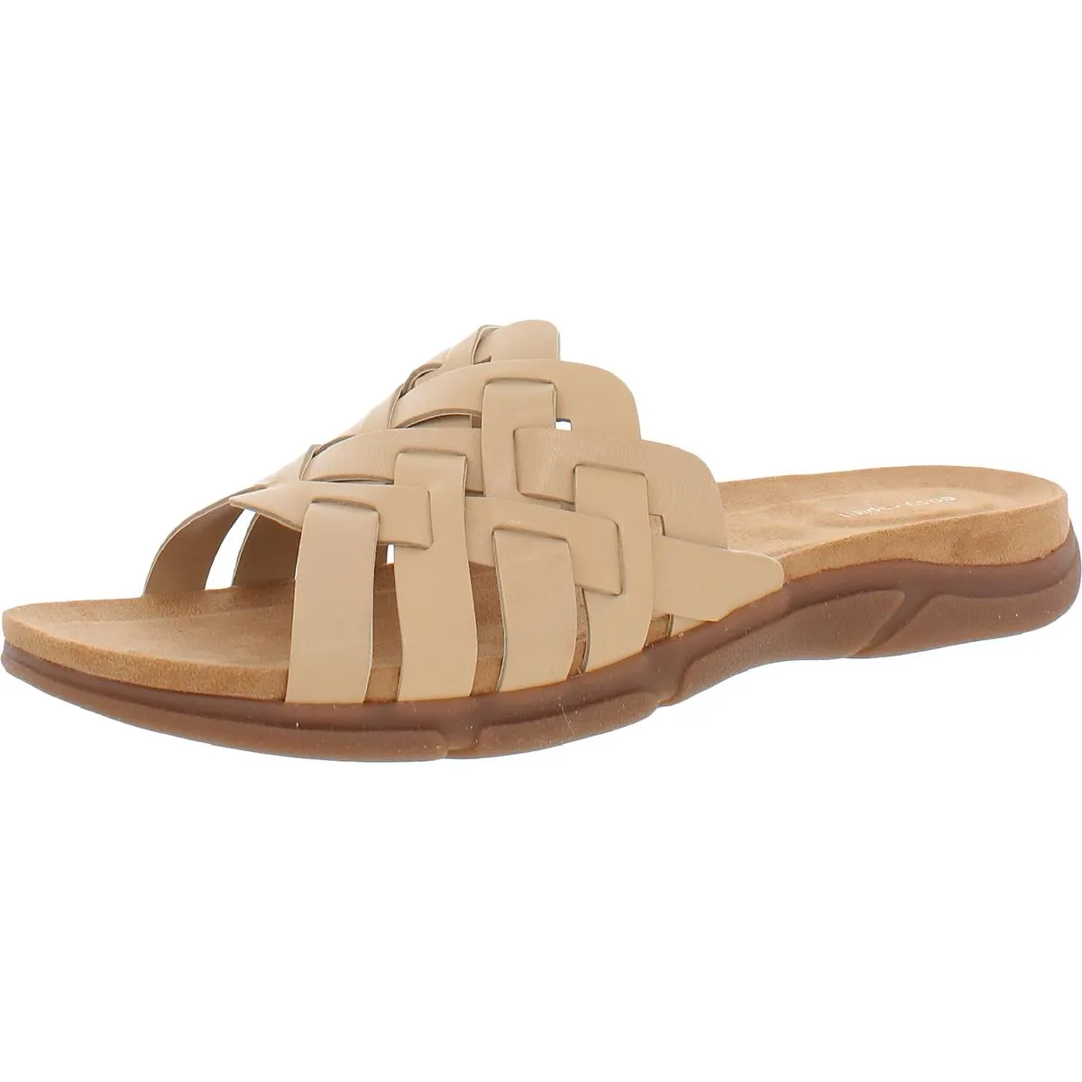 Tassel Fun Marsha Womens Woven Leather Wedge Sandals