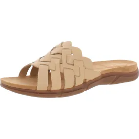 Tassel Fun Marsha Womens Woven Leather Wedge Sandals