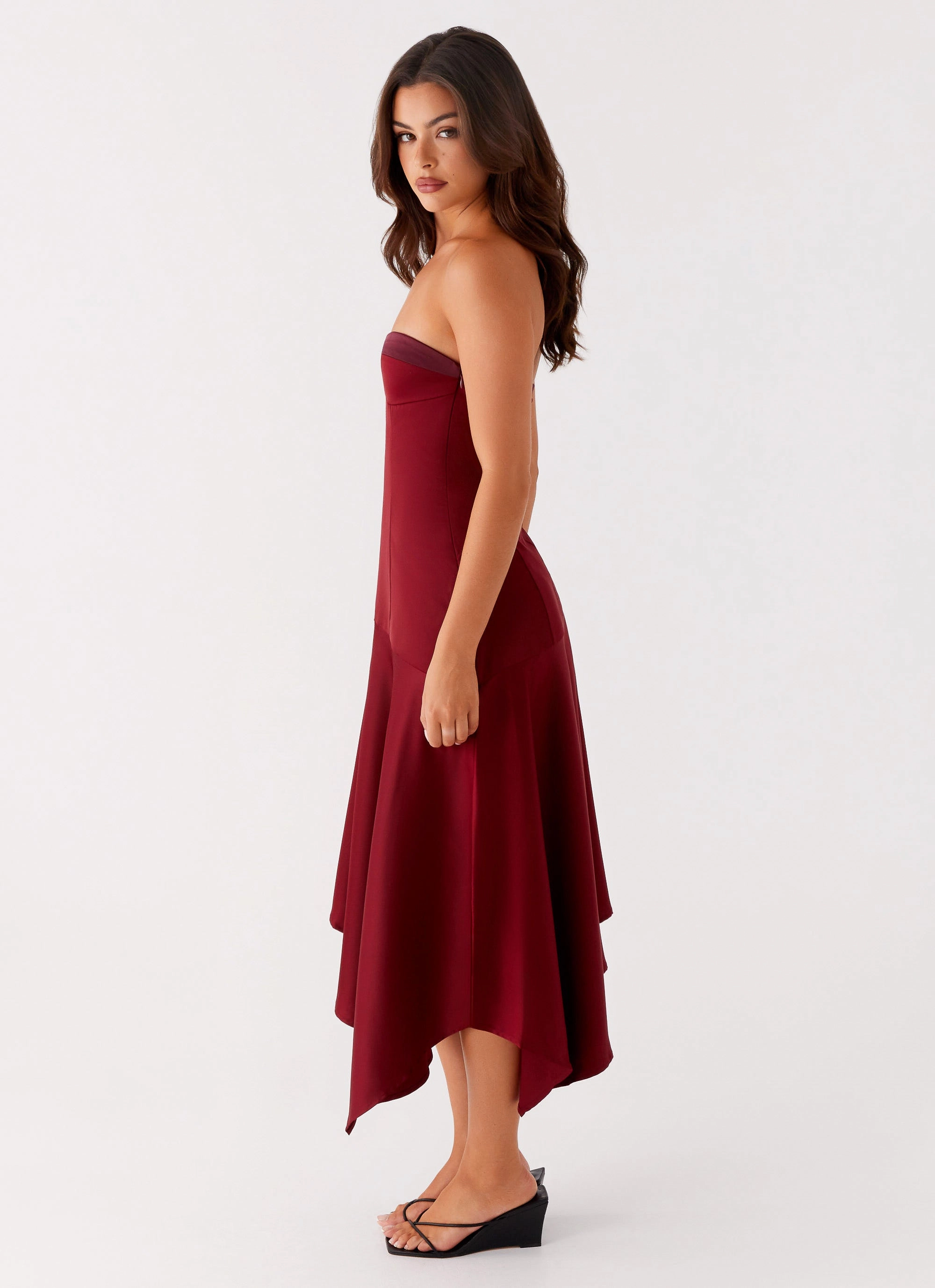 Matisse Midi Dress - Red Day Ready Look Stylish Appeal