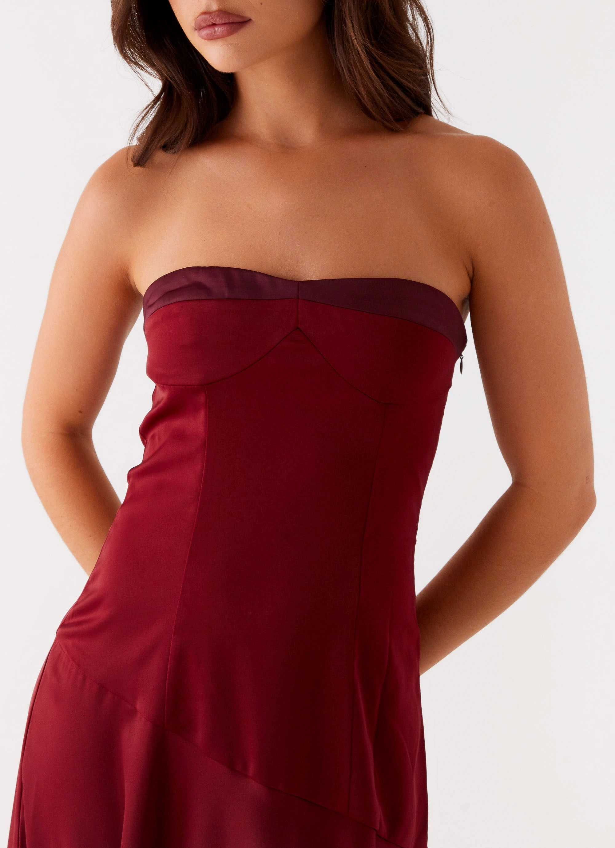 Classic knee-length dress Matisse Midi Dress - Red