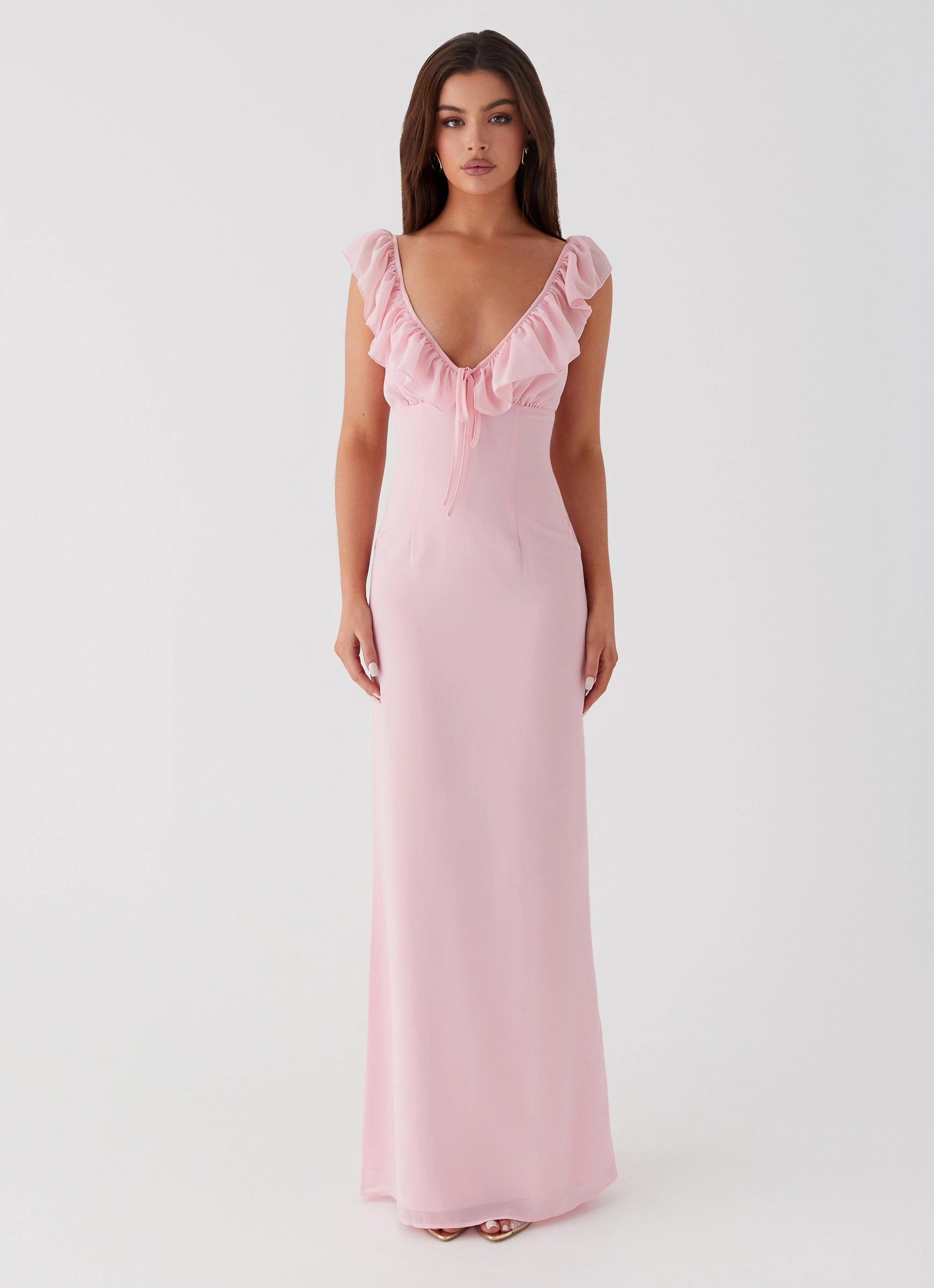 Neutral Form Soft Contour Silvie Maxi Dress - Pink