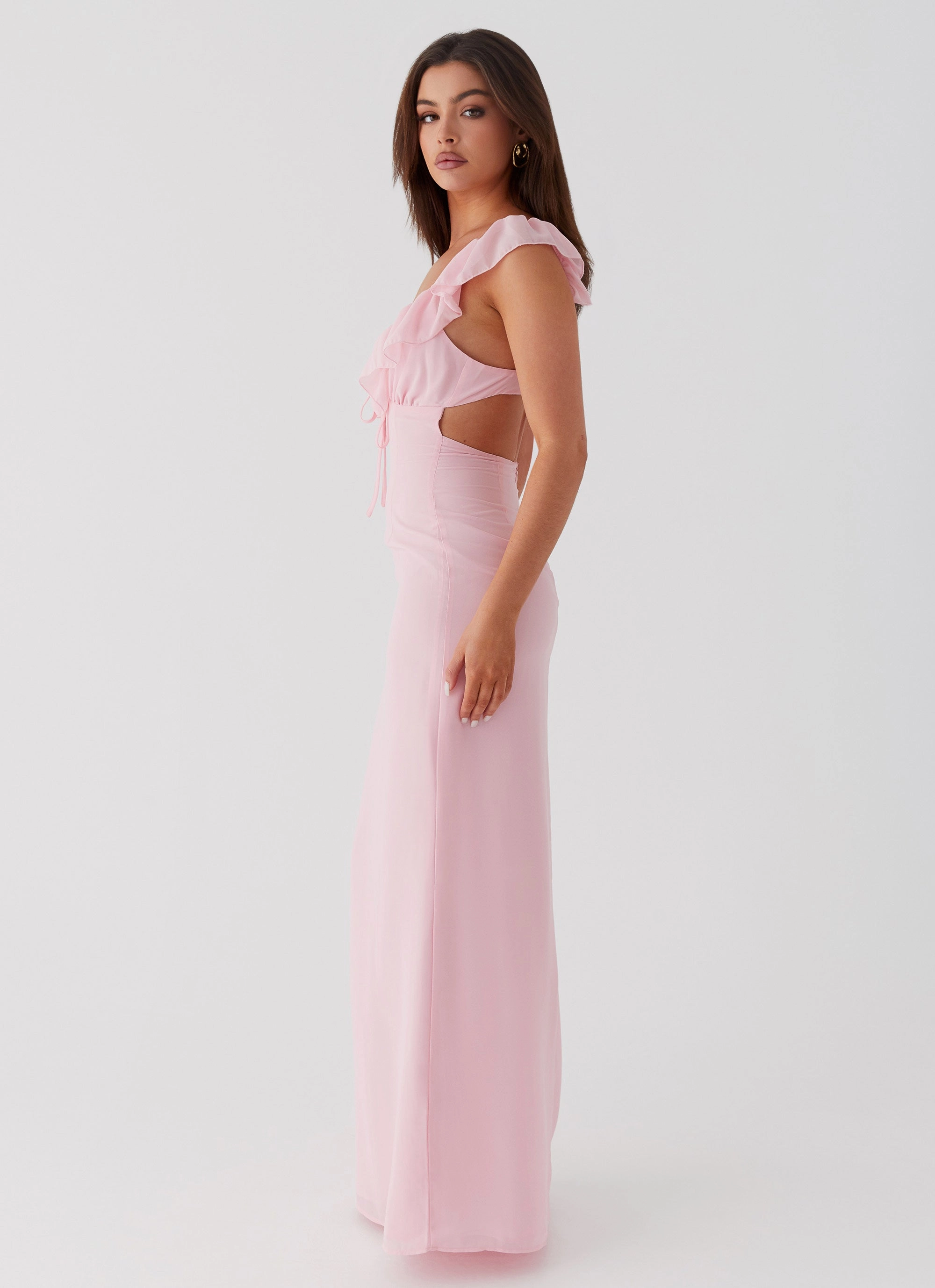 Vintage-Inspired Silvie Maxi Dress - Pink
