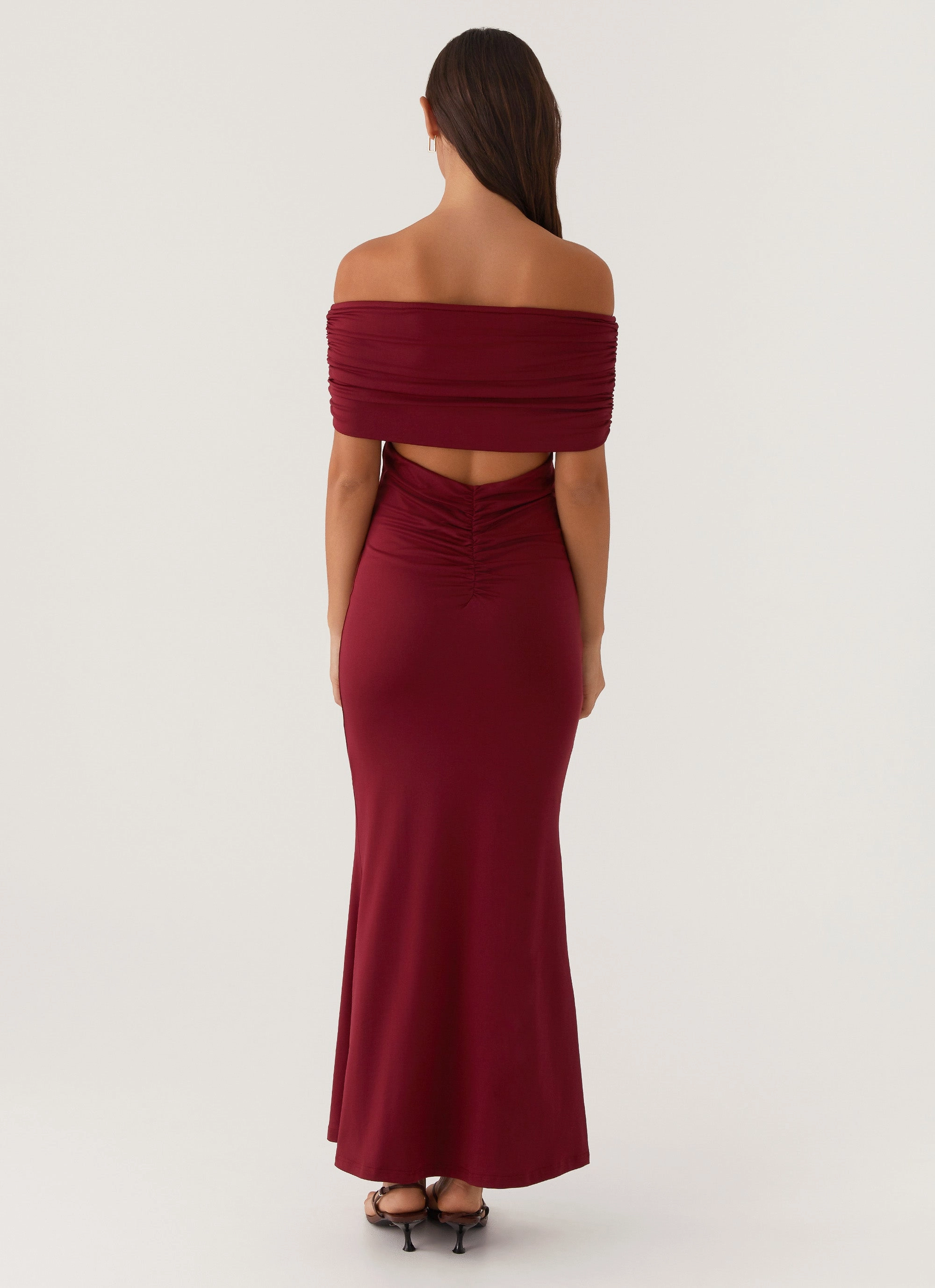 Movement Friendly Perfect Wearable Maude Maxi Dress - Maroon
