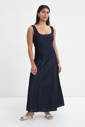 Melrose Denim Dress Fresh Look