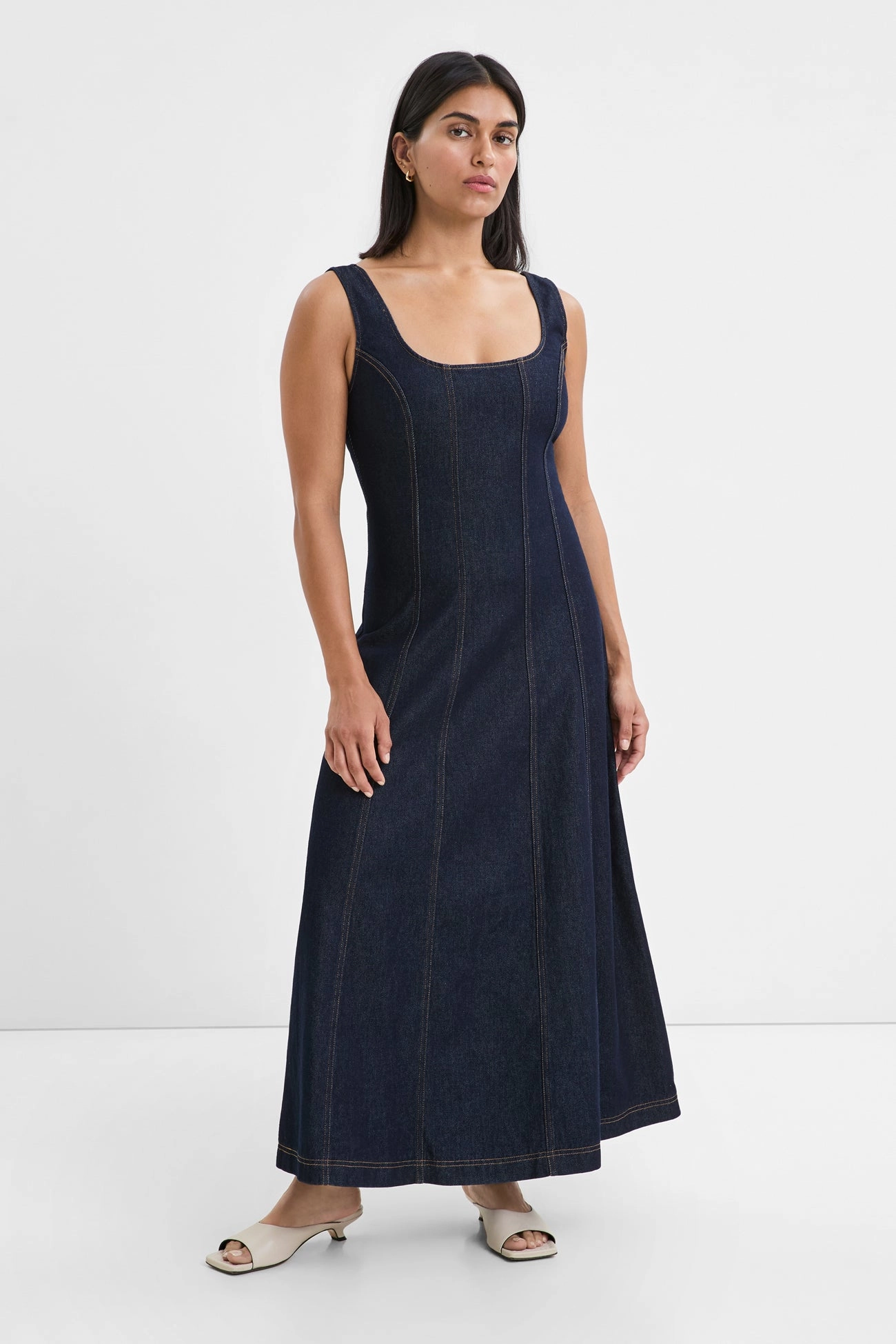 Melrose Denim Dress Fresh Look