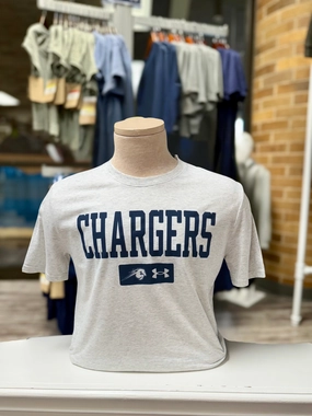 Men's UA Performance Cotton Tee, light grey, CHARGERS sports activity