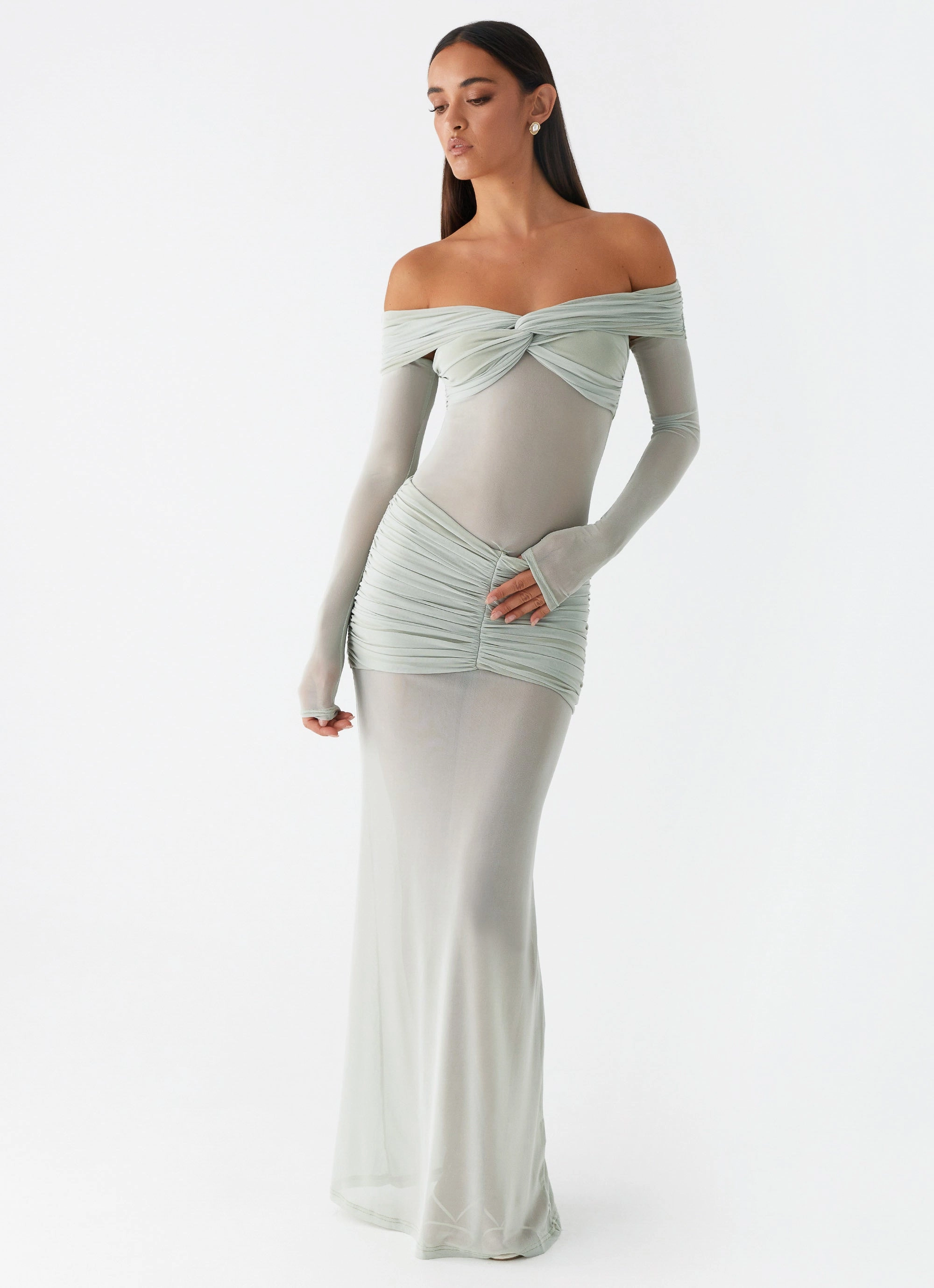 Mercy Maxi Dress - Sage All-Day Wear Easy and Effortless