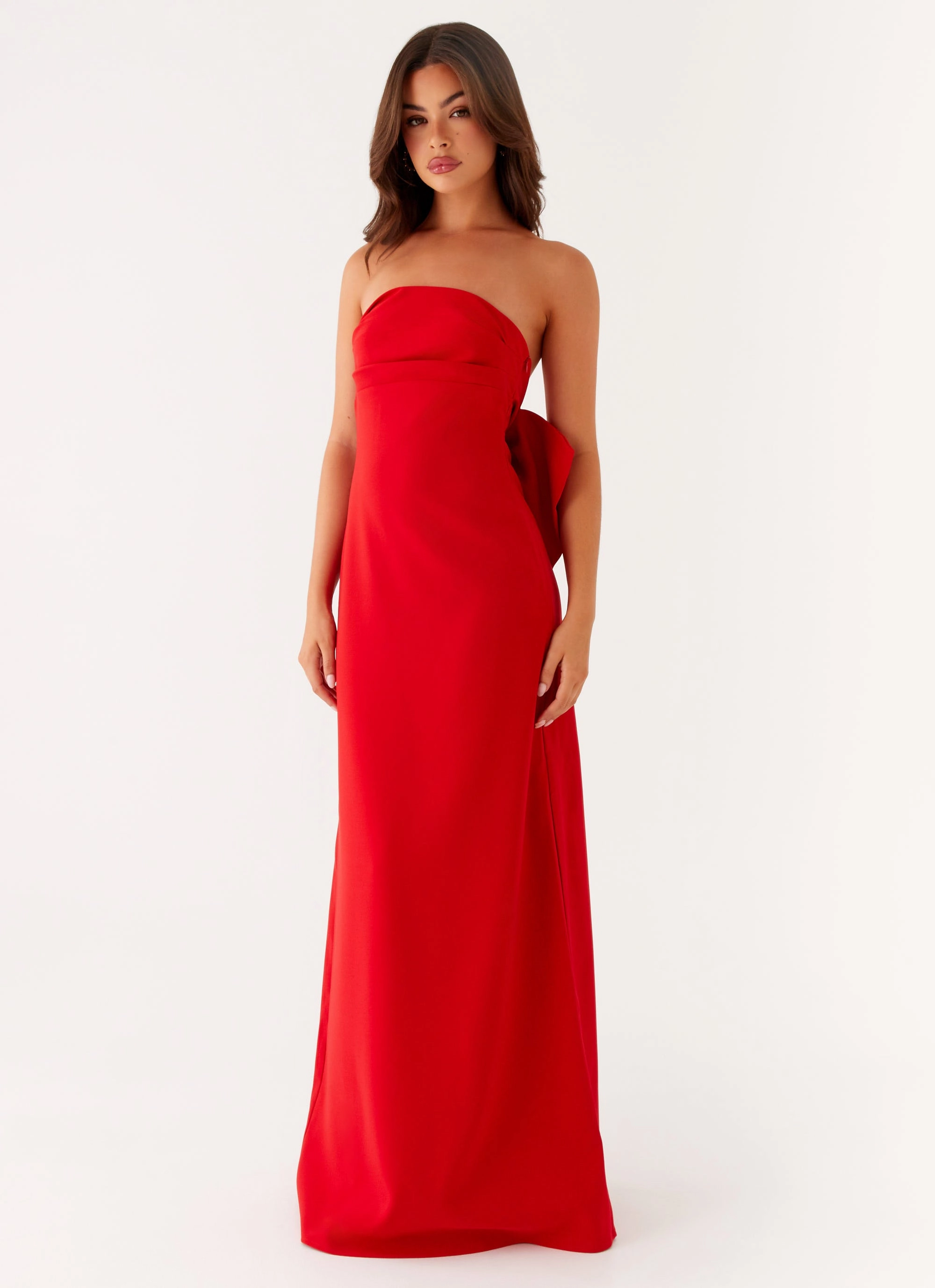 Meredith Maxi Dress - Red Cozy Vibes Classic Flow