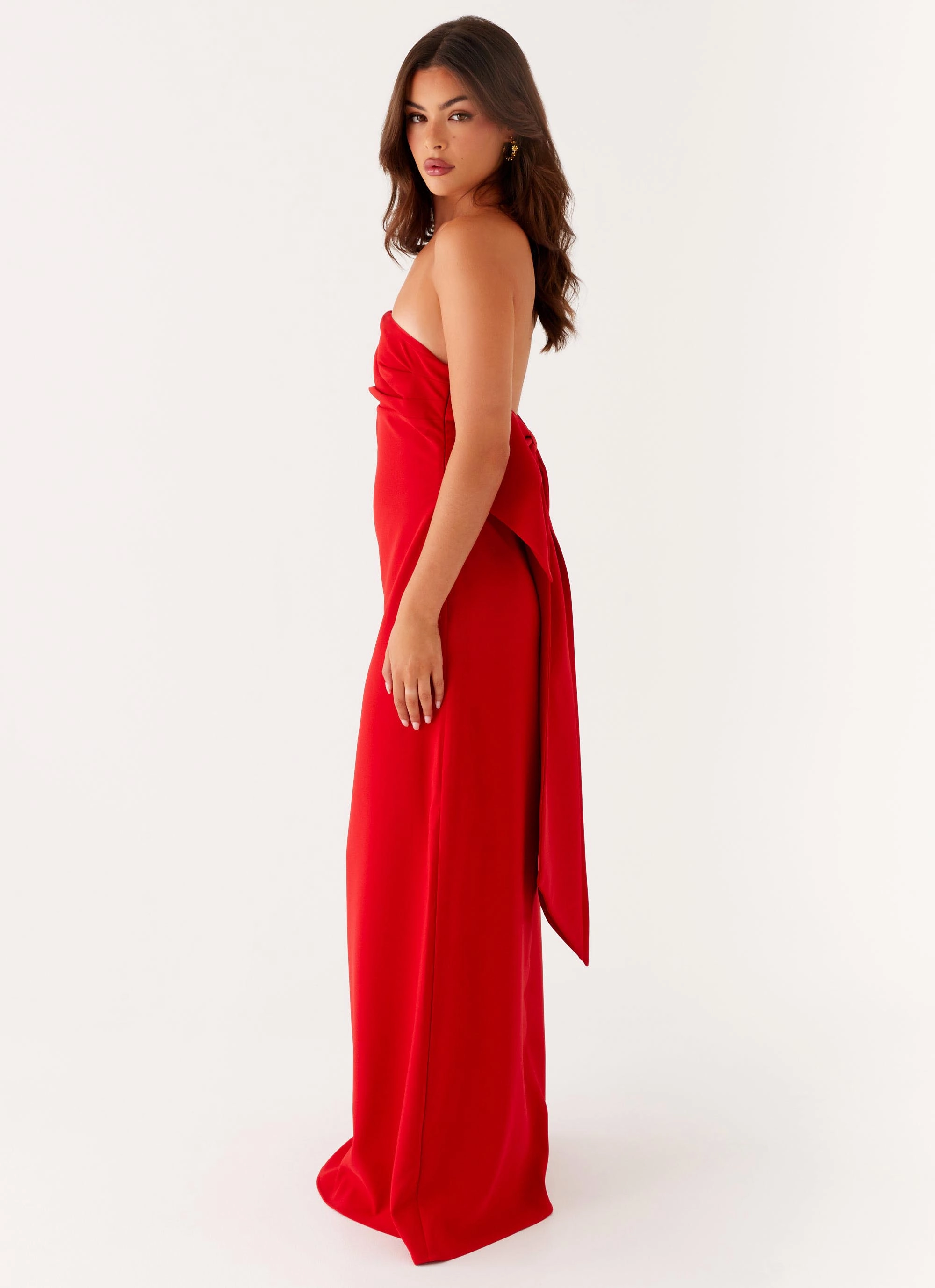 Meredith Maxi Dress - Red Trendy And Comfortable Functional-Design