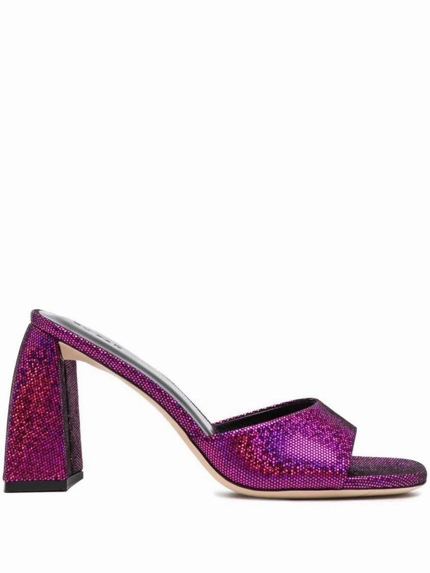 Michele Disco Leather Mules Superior Fit