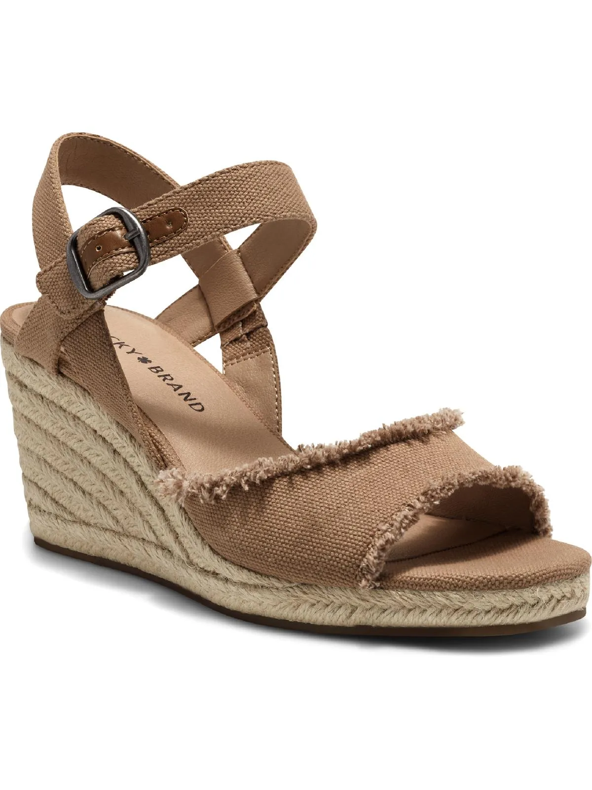Open Toe Footwear Bacteria Inhibiting Treatment Mindra Womens Canvas Ankle Strap Espadrille Heels