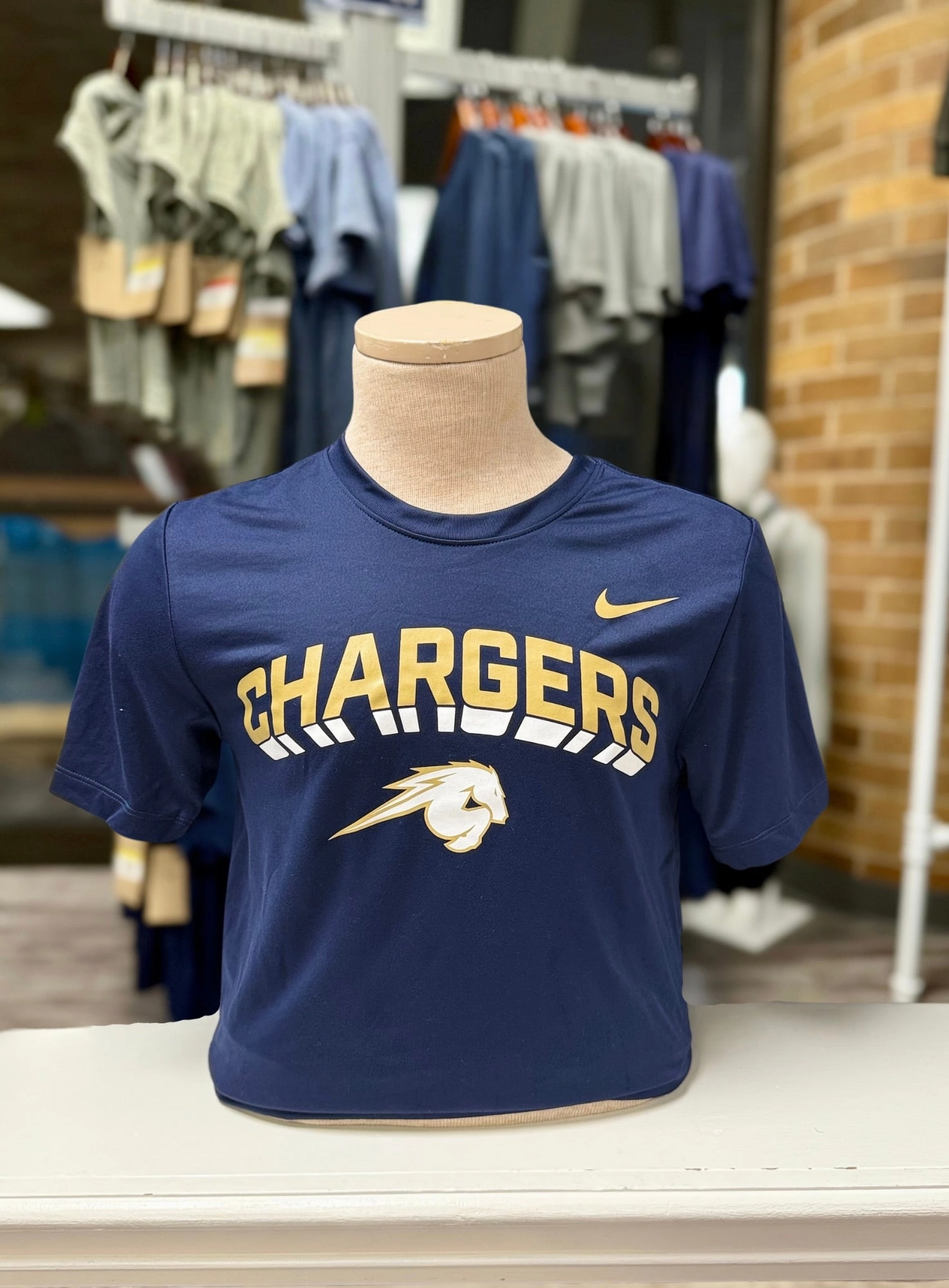 DurableStitching Men's Nike Legend T-Shirt, navy, shadow Chargers