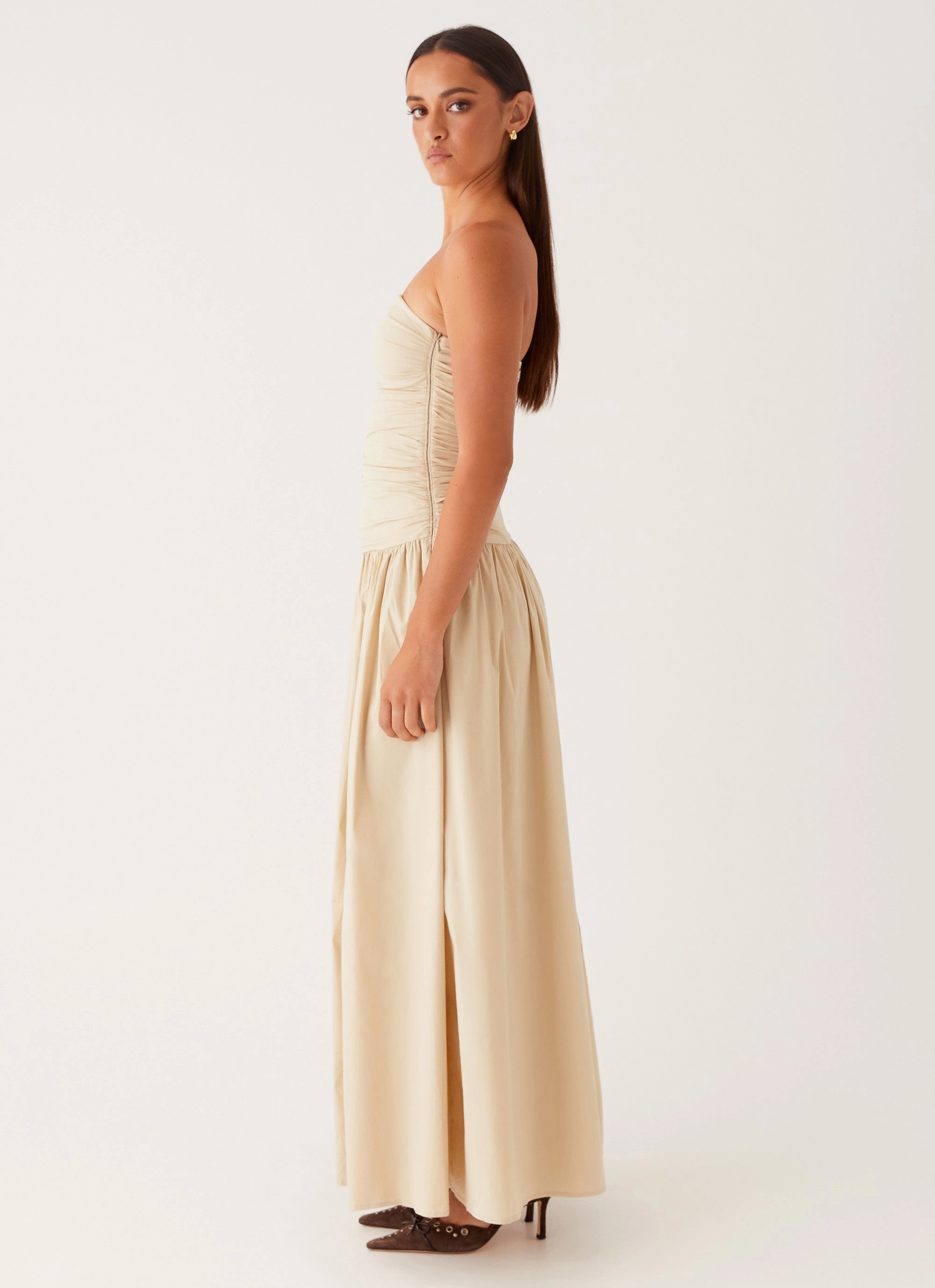 Fast Chic Carmel Maxi Dress - Ivory