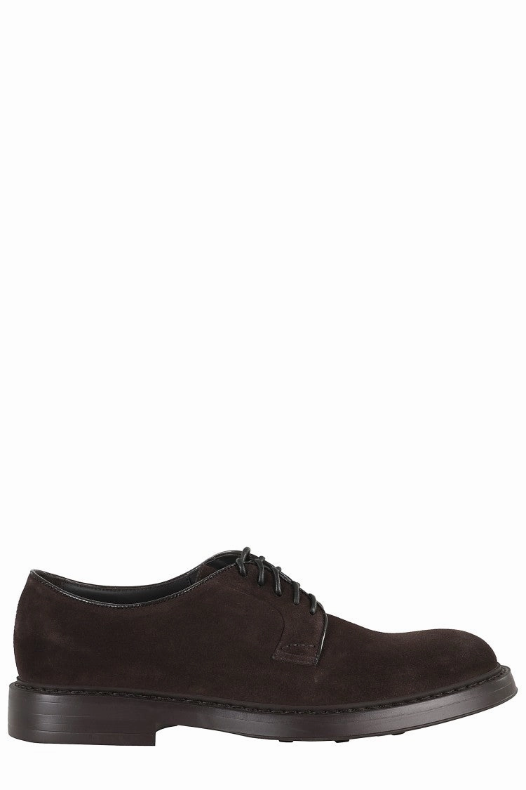 Eye Catch Light Balance Mink Suede Derby Lace-Up Shoes