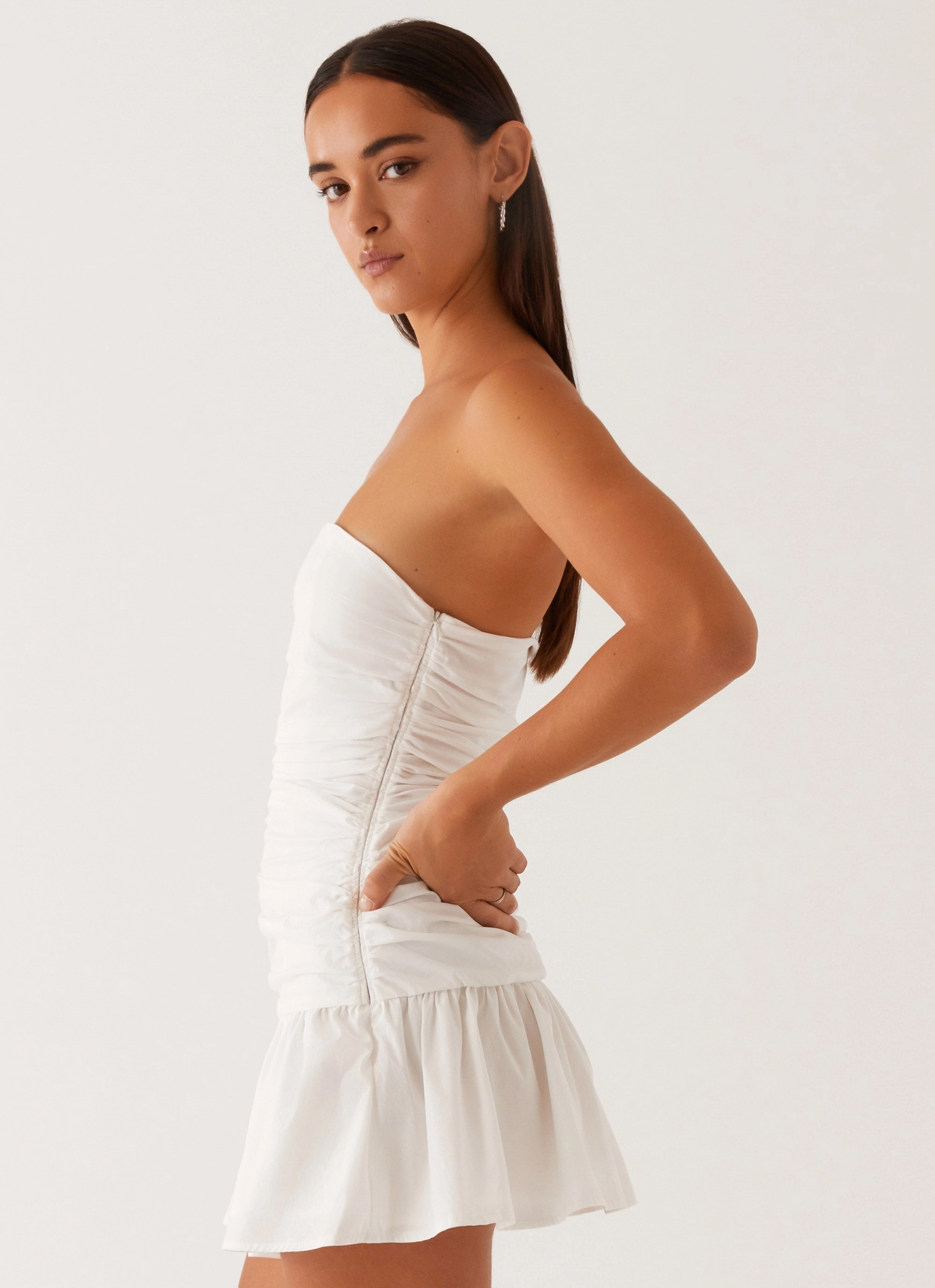 Carmel Mini Dress - White Chill Detail