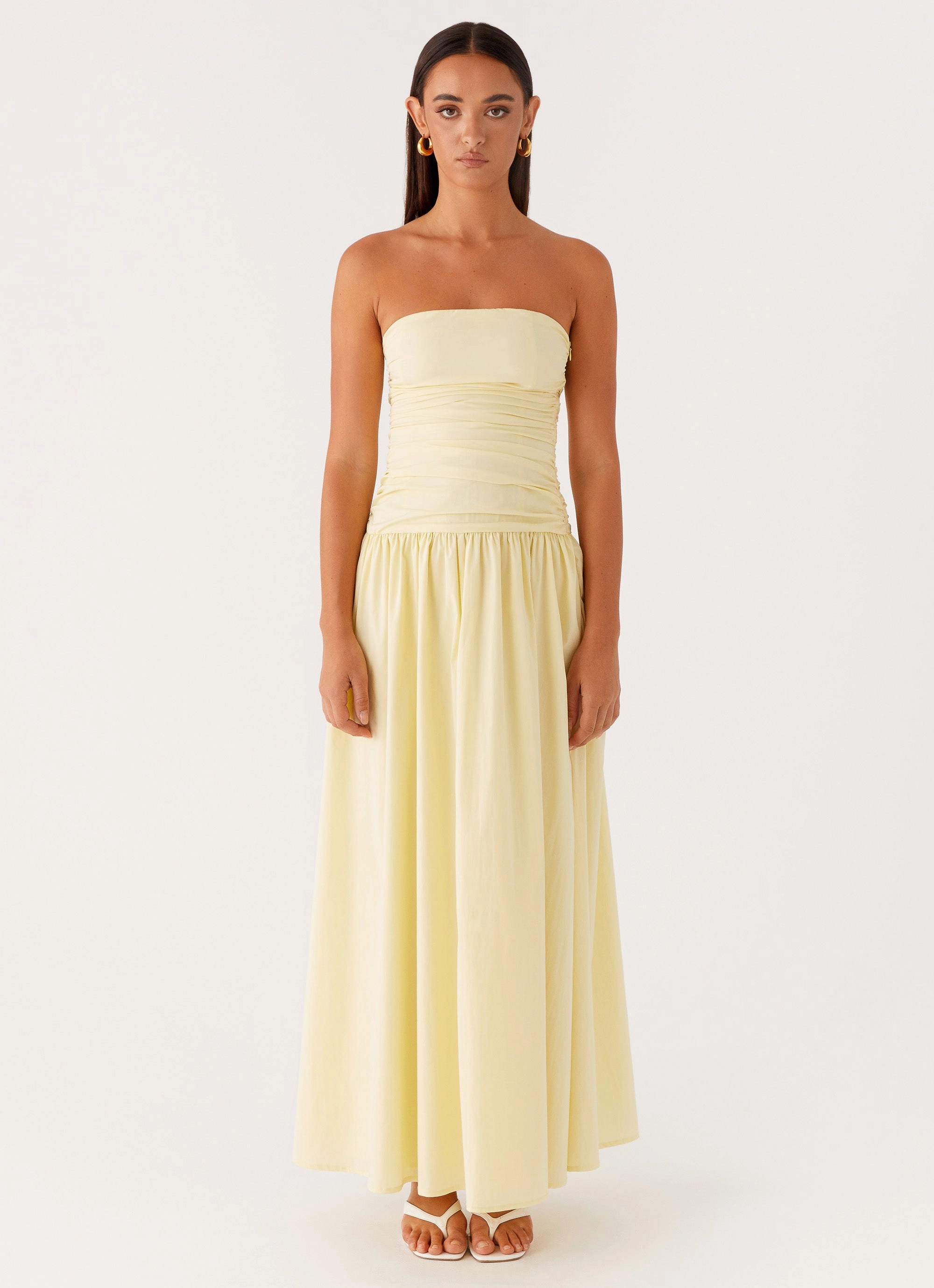 Carmel Maxi Dress - Yellow Layering Piece Fair-Trade
