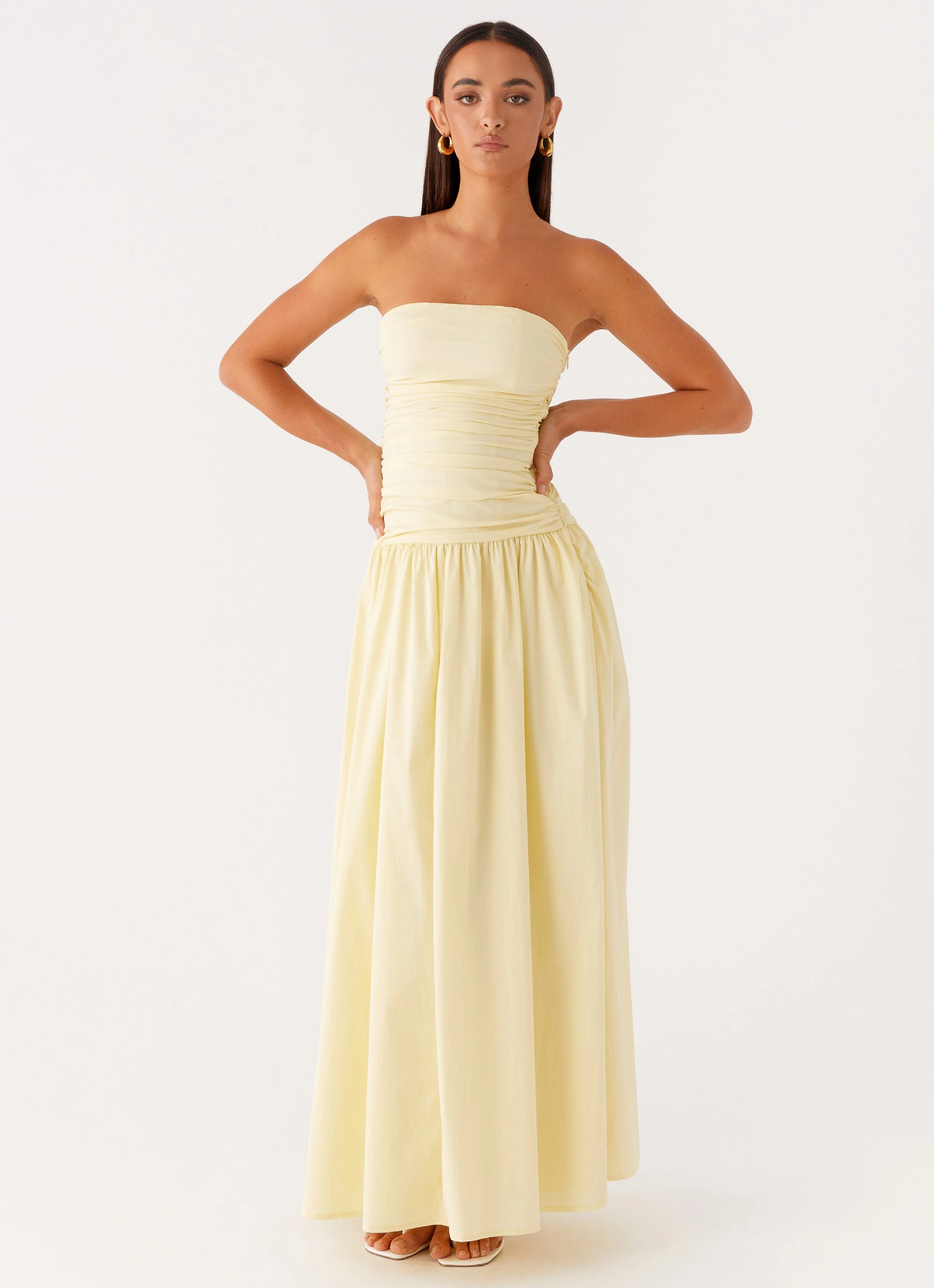 Clean Outfit Effortless Pair Carmel Maxi Dress - Yellow