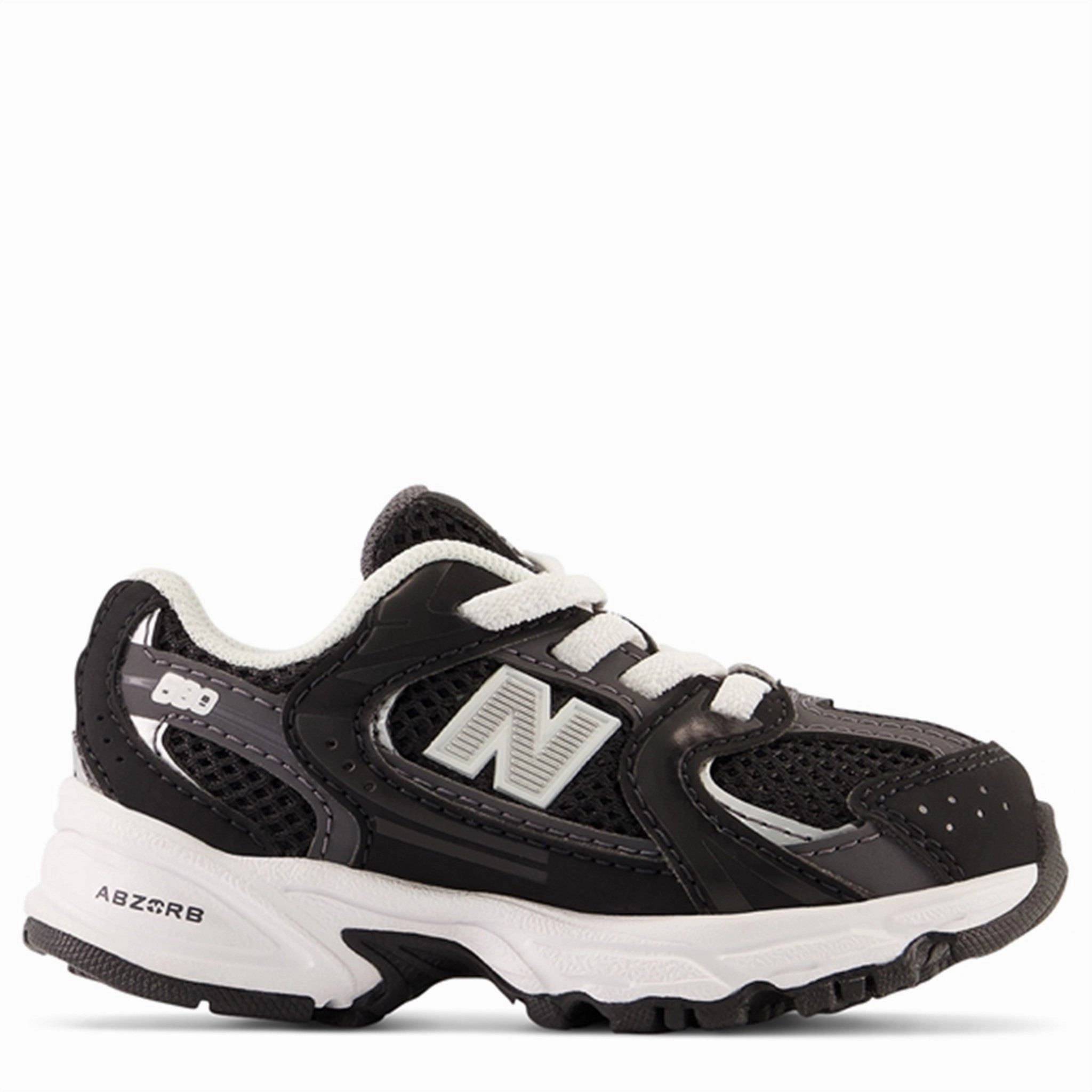 New Balance 530 Black Sneakers Dynamic Heel Counter Pull On Design