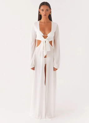 Beauty Feel Coastal Maxi Dress - White