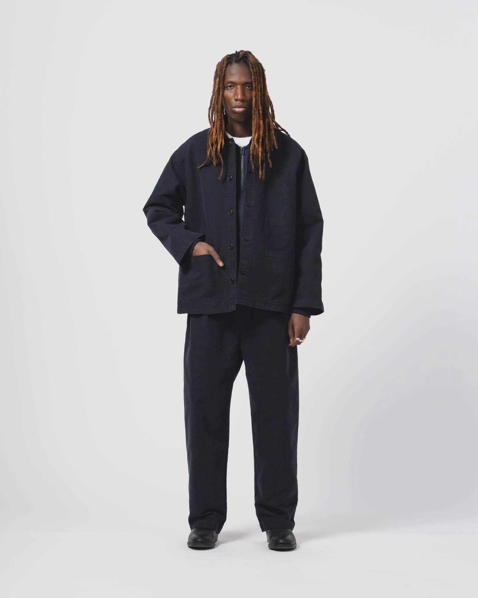 Gloves Coach Jacket Nebraska Cotton Inkt Blue