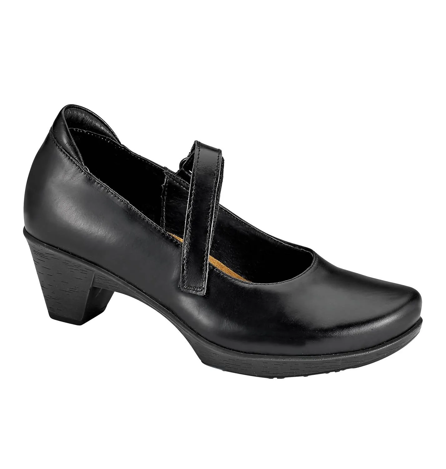 Every Fit Muse Mary Jane Shoes In Black Madras Leather