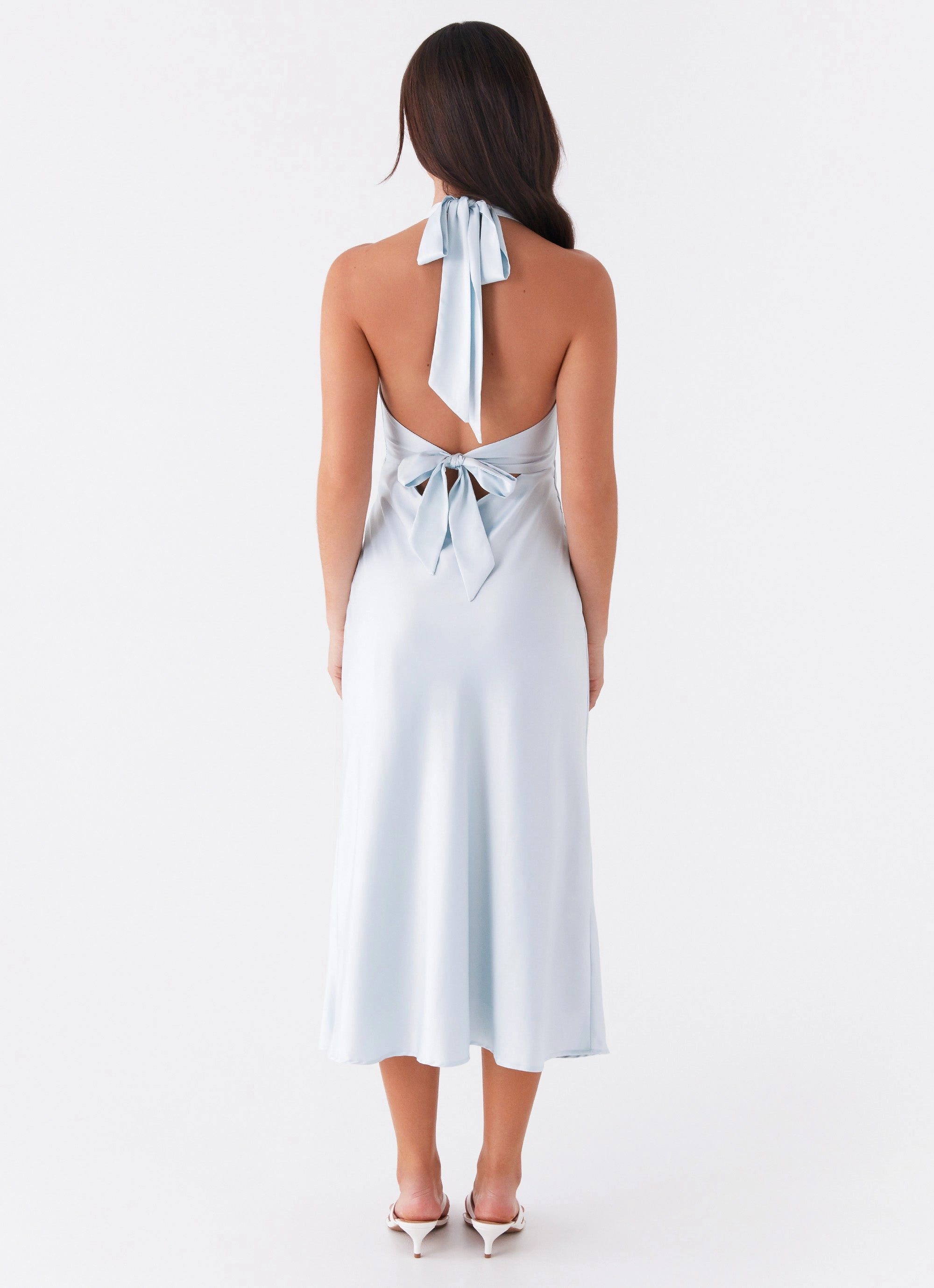 Heavy Hearted Midi Dress - Blue Subtle Flex All Occasion
