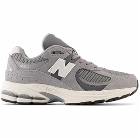 Style Upgrade Comfort Padded New Balance 2002 Kids Sneakers Steel