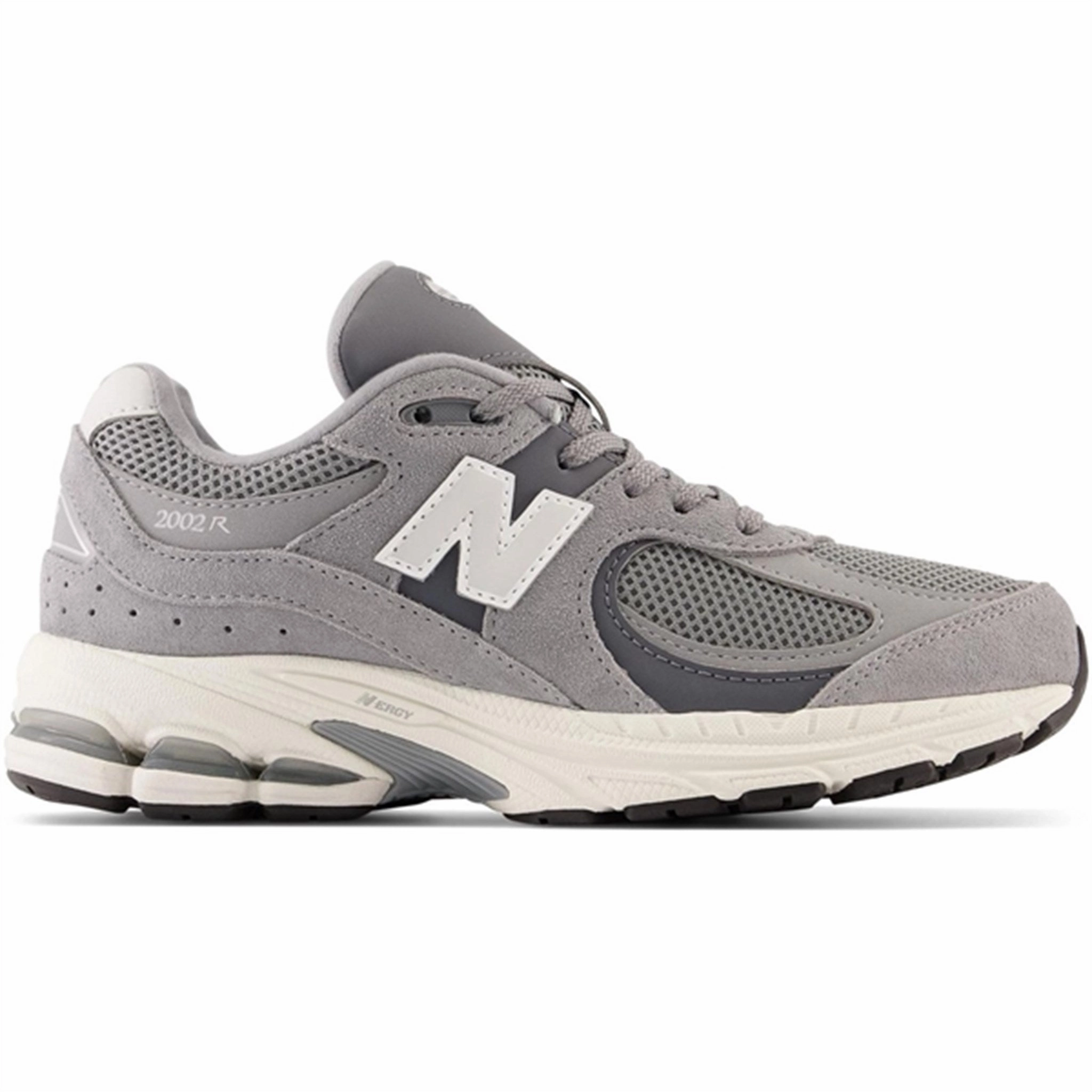 Style Upgrade Comfort Padded New Balance 2002 Kids Sneakers Steel