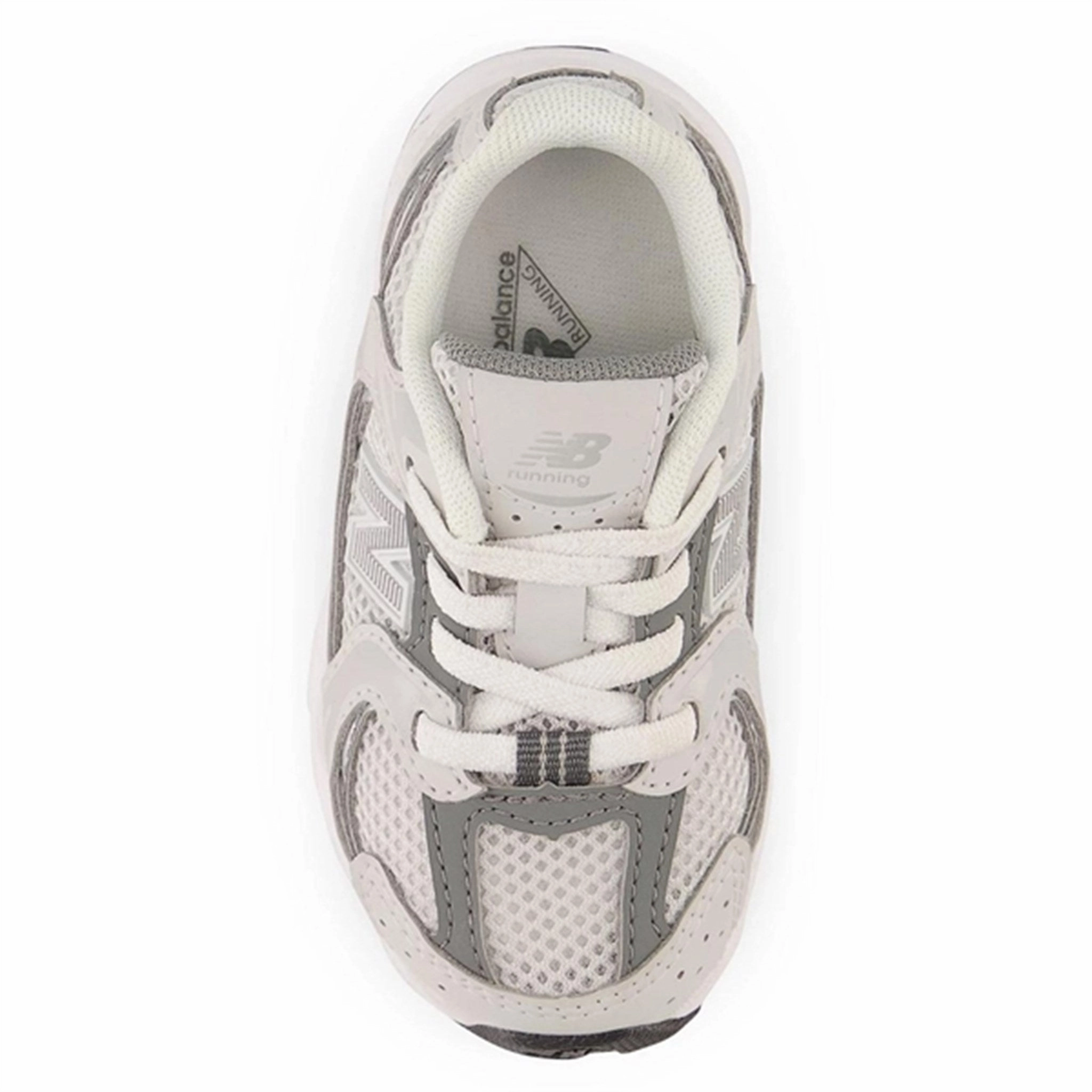 New Balance 530 Kids Bungee Lace Infant Grey Matter Odor Resistant Fabric