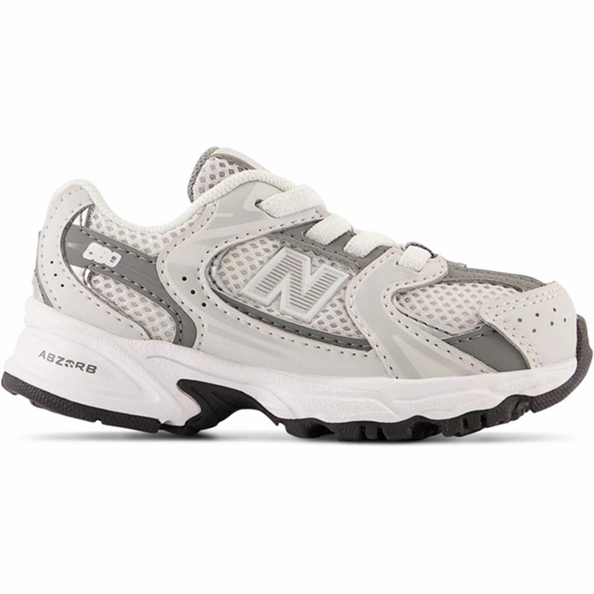 Multidirectional Traction New Balance 530 Kids Bungee Lace Infant Grey Matter