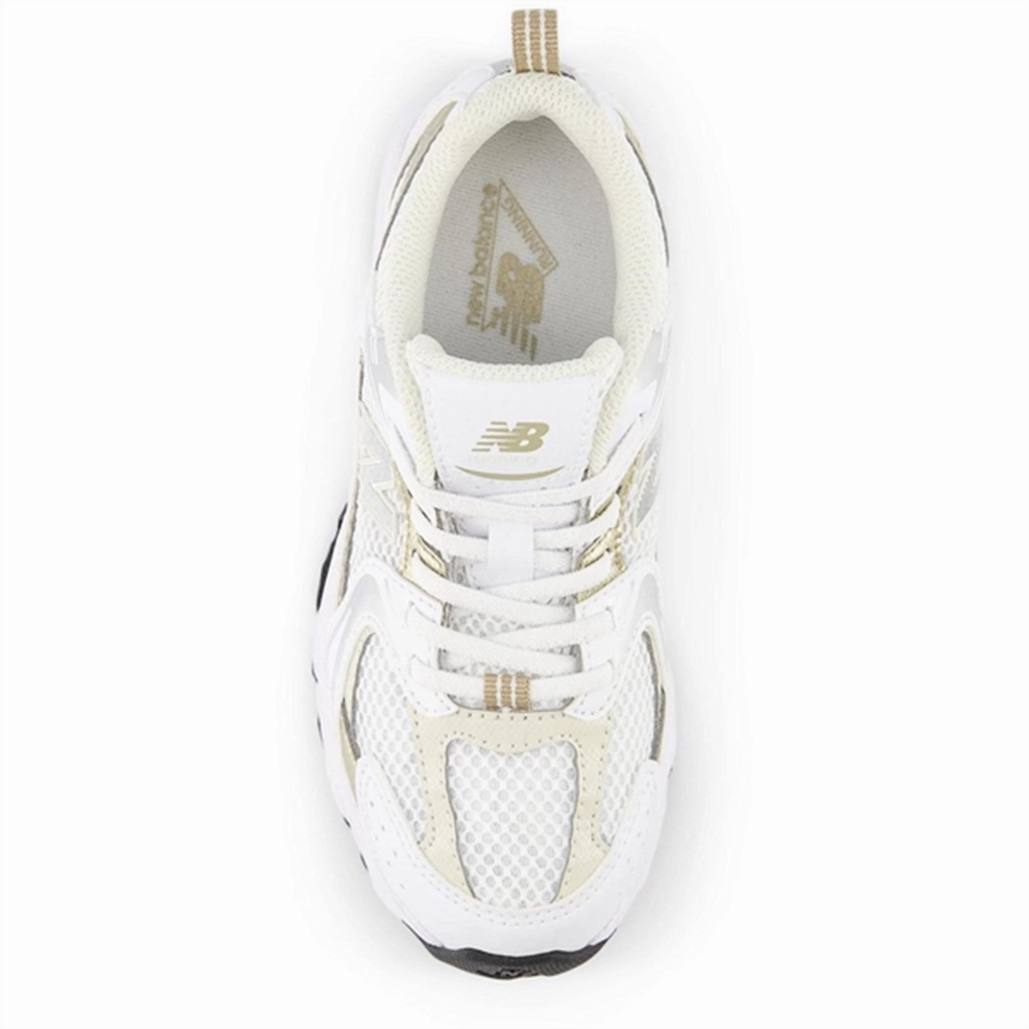 New Balance 530 Kids Bungee Lace Sneakers White Durable Bottom Smooth Design