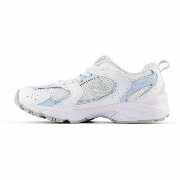 Running Style New Balance 530 Kids Bungee Lace Sneakers White