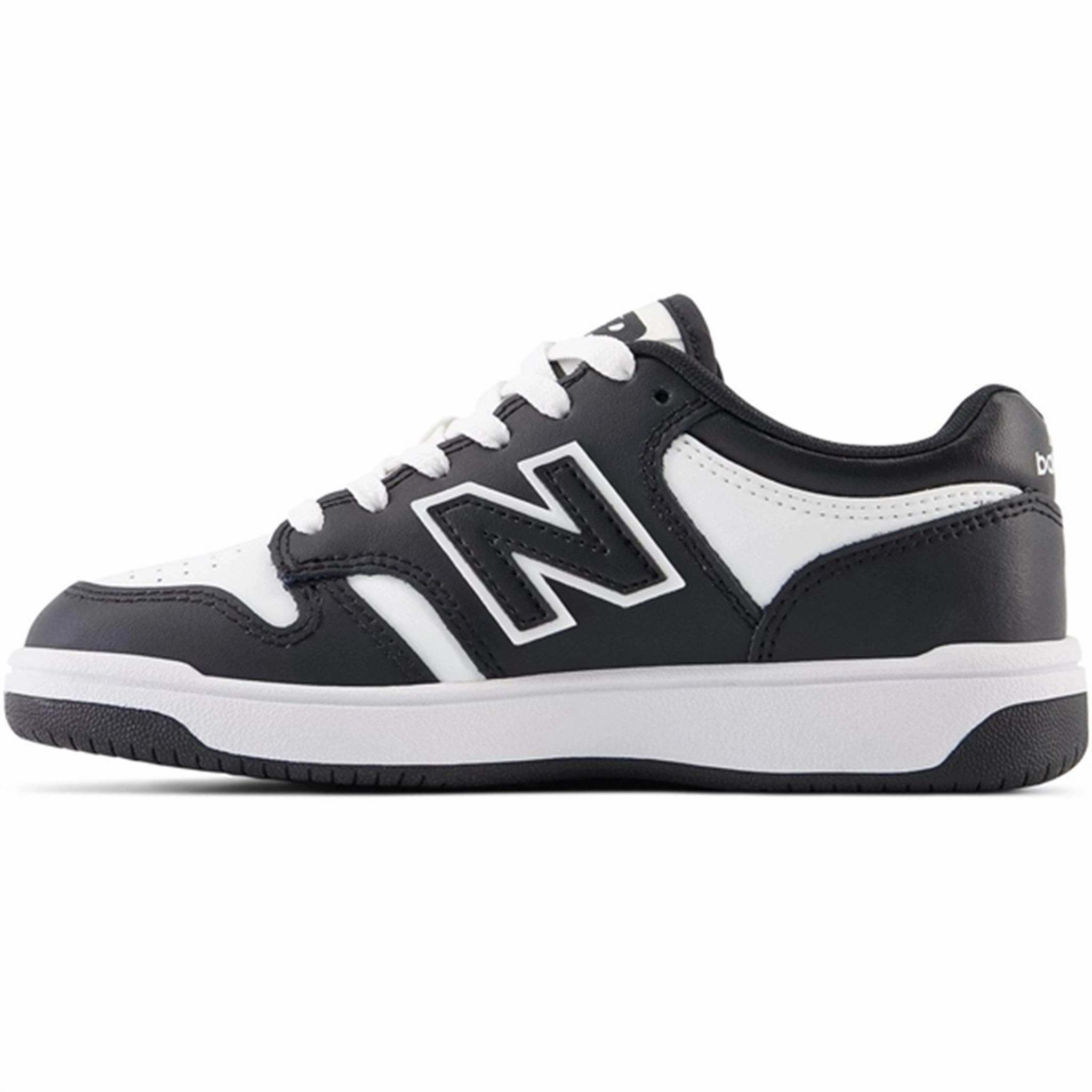 Water Resistant Lining Fashionable Look New Balance BB480 Kids Sneakers Black