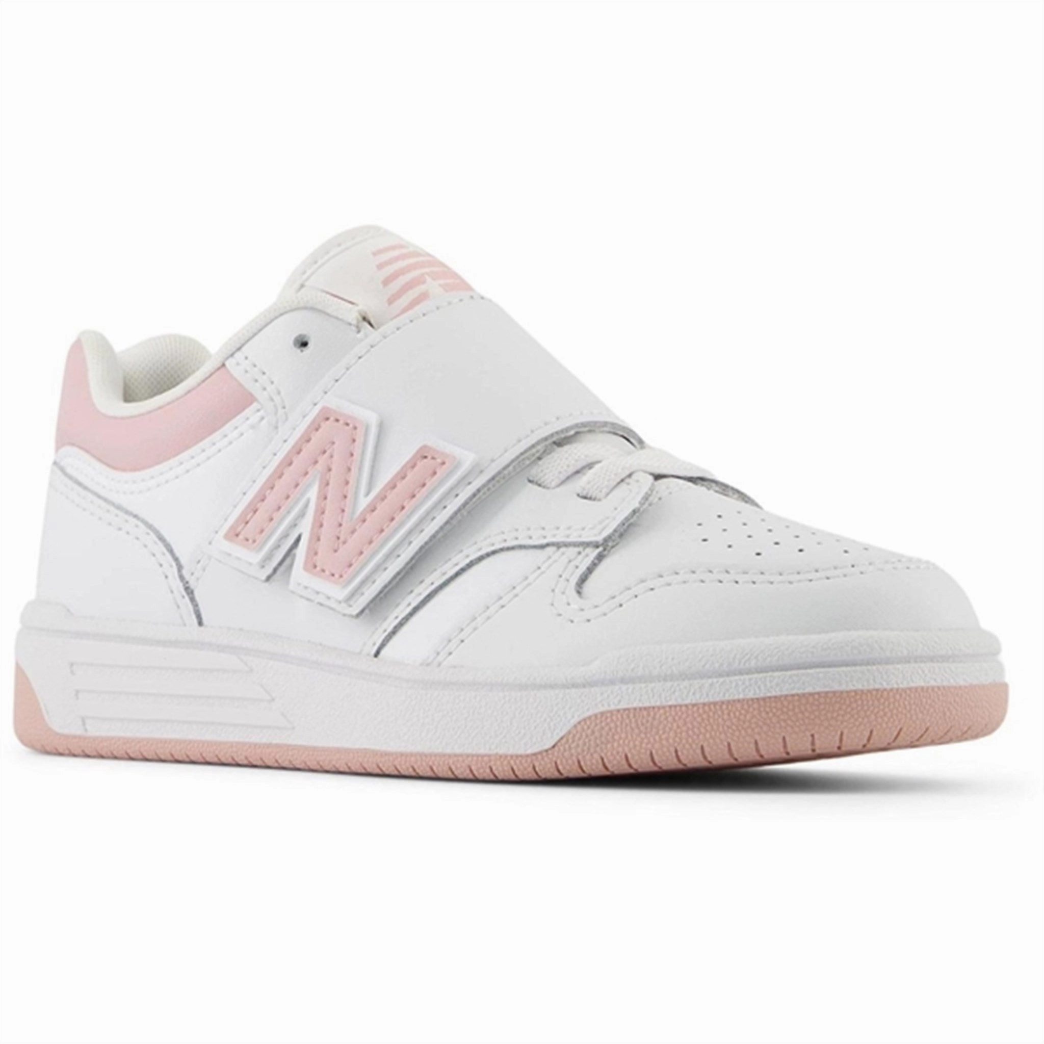 New Balance BB480 Kids Sneakers White Sleek Shape Comfort Insole